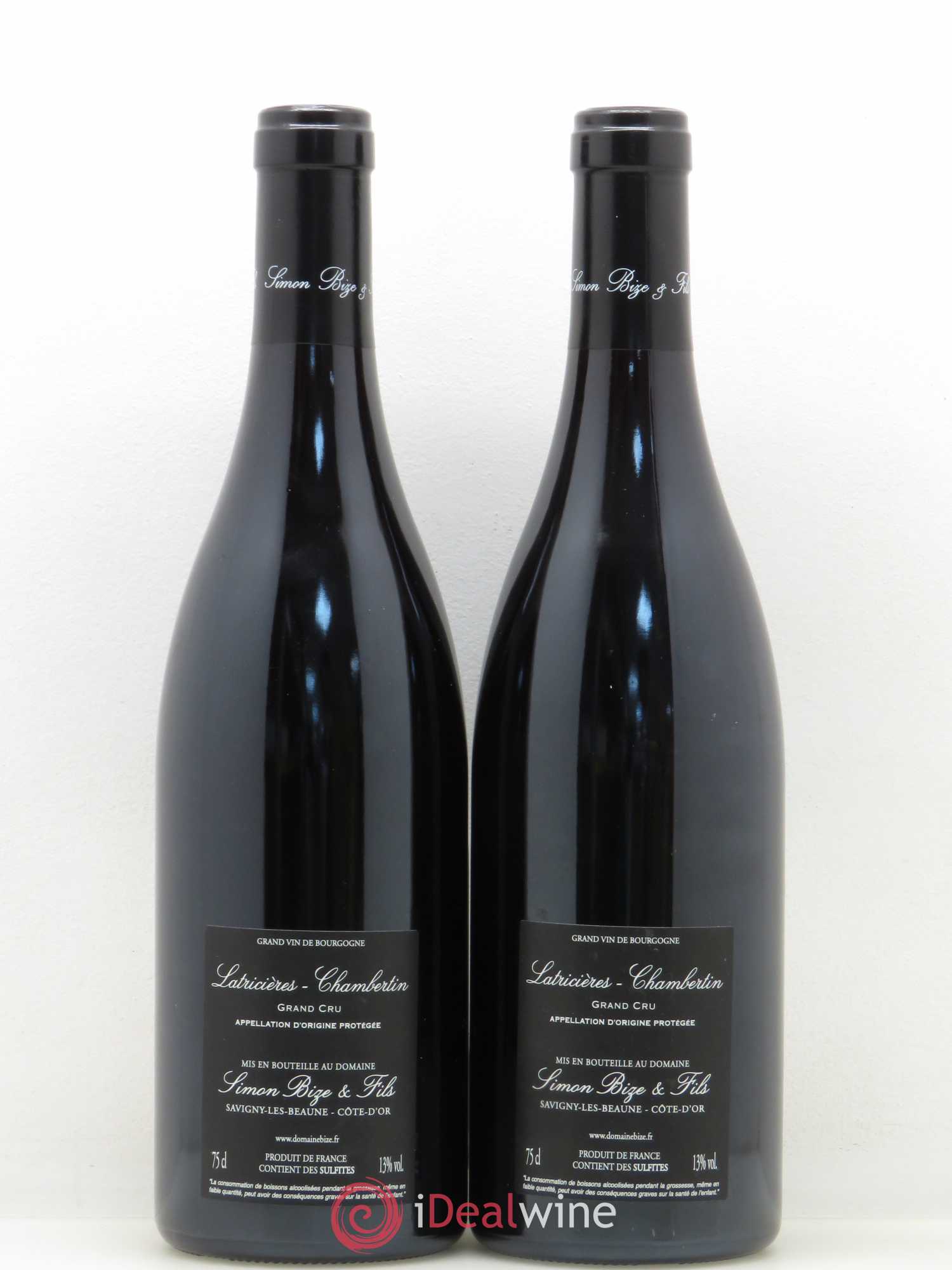 Latricières-Chambertin Grand Cru Domaine Simon Bize et Fils 2016 - Posten von 2 Flaschen - 1