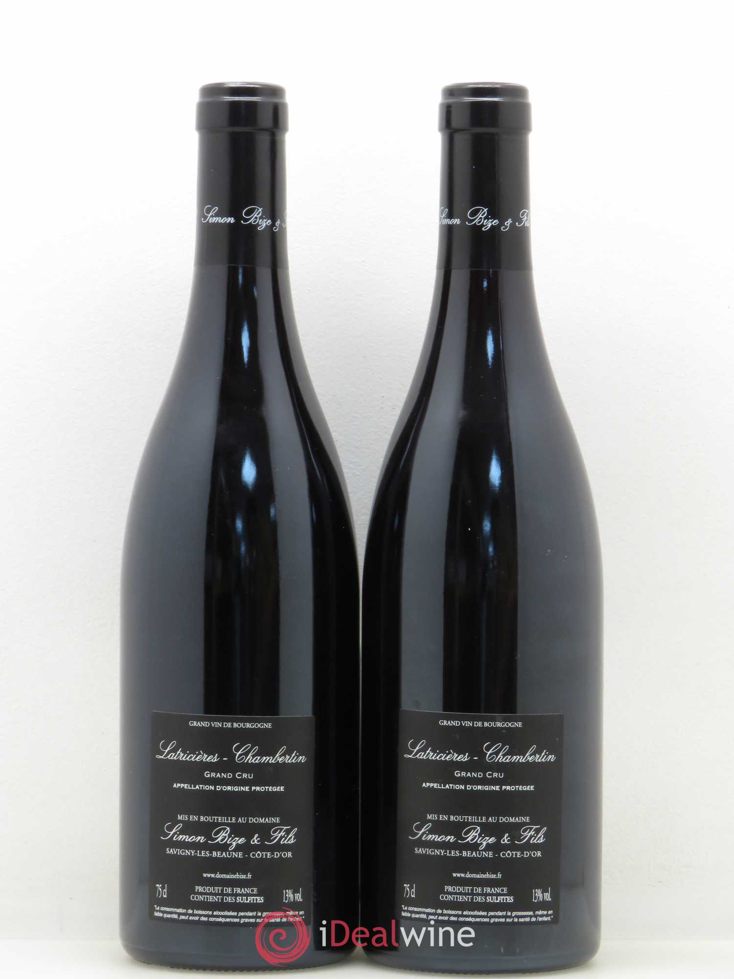 Latricières-Chambertin Grand Cru Domaine Simon Bize et Fils 2016 - Lot de 2 bouteilles - 1