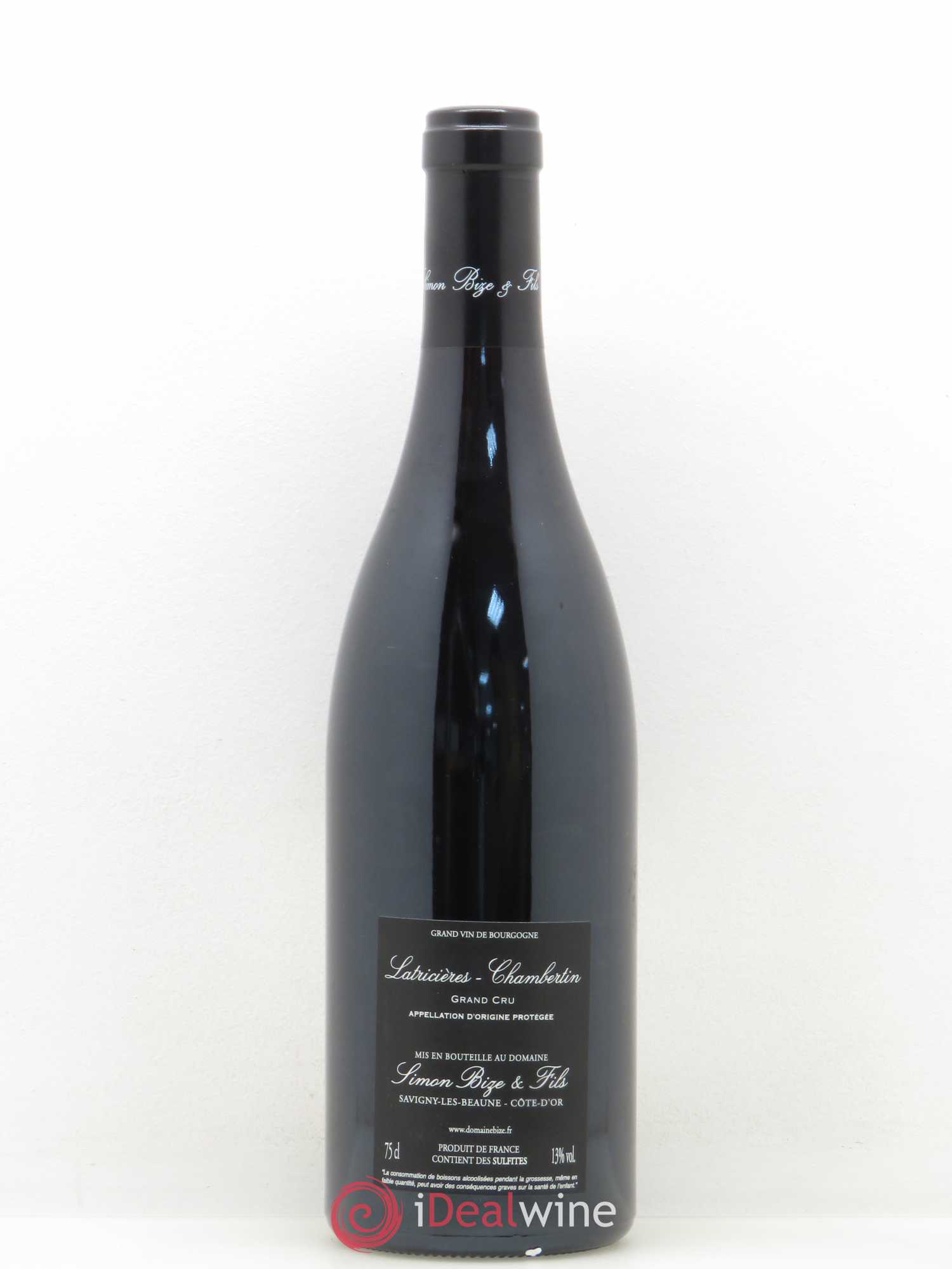 Latricières-Chambertin Grand Cru Domaine Simon Bize et Fils 2016 - Lot de 1 bouteille - 1
