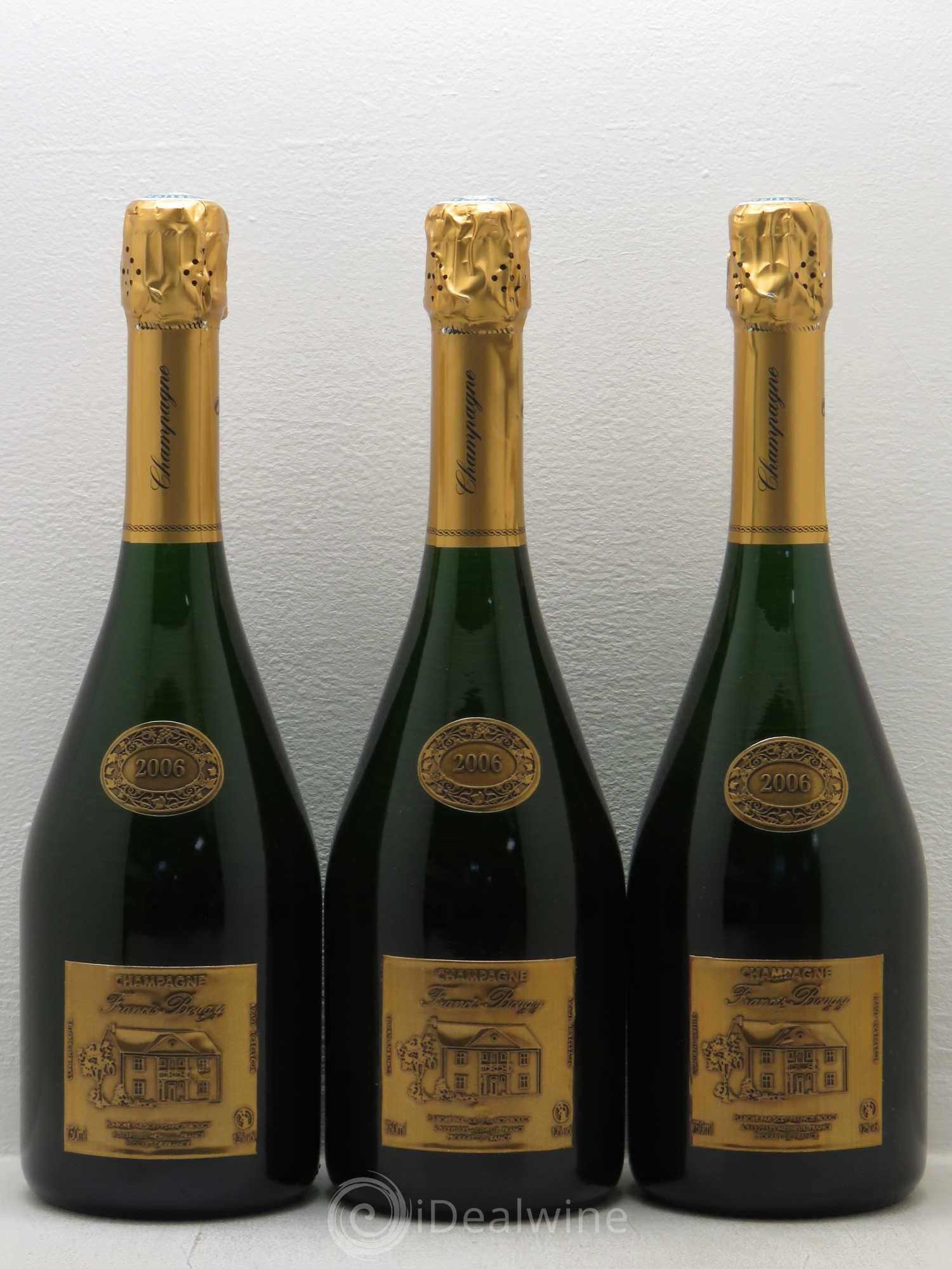 Champagne Francis Bougy Millésimé 2006 - Posten von 3 Flaschen - 0