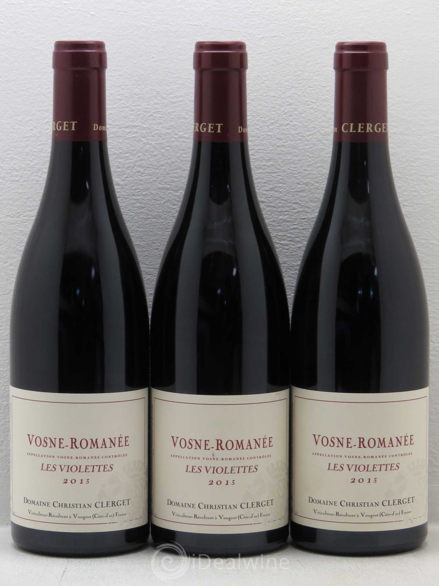Vosne-Romanée Les Violettes Domaine Christian Clerget 2013 - Posten von 3 Flaschen - 0