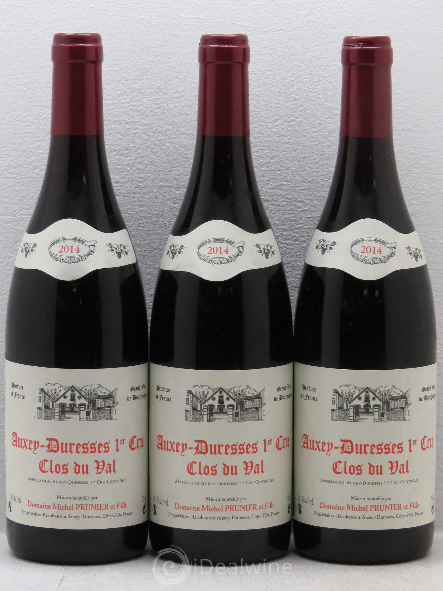 Auxey-Duresses 1er Cru Clos du Val Domaine Michel Prunier 2014 - Lotto di 3 bottiglie - 0