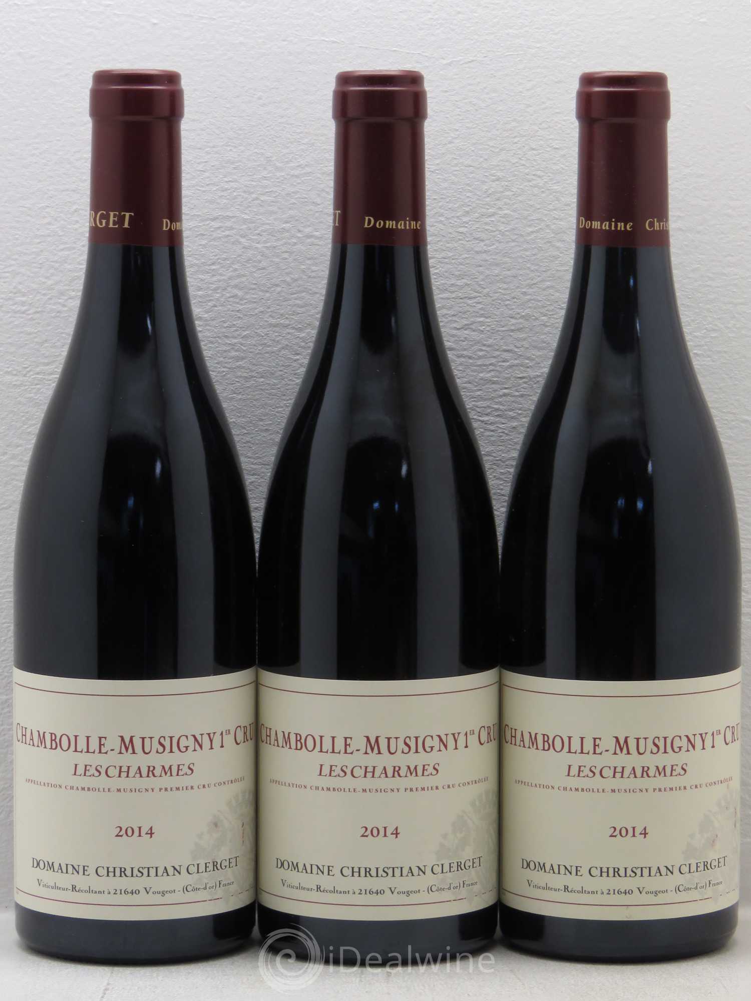 Chambolle-Musigny 1er Cru Les Charmes Domaine Christian Clerget 2014 - Posten von 3 Flaschen - 0