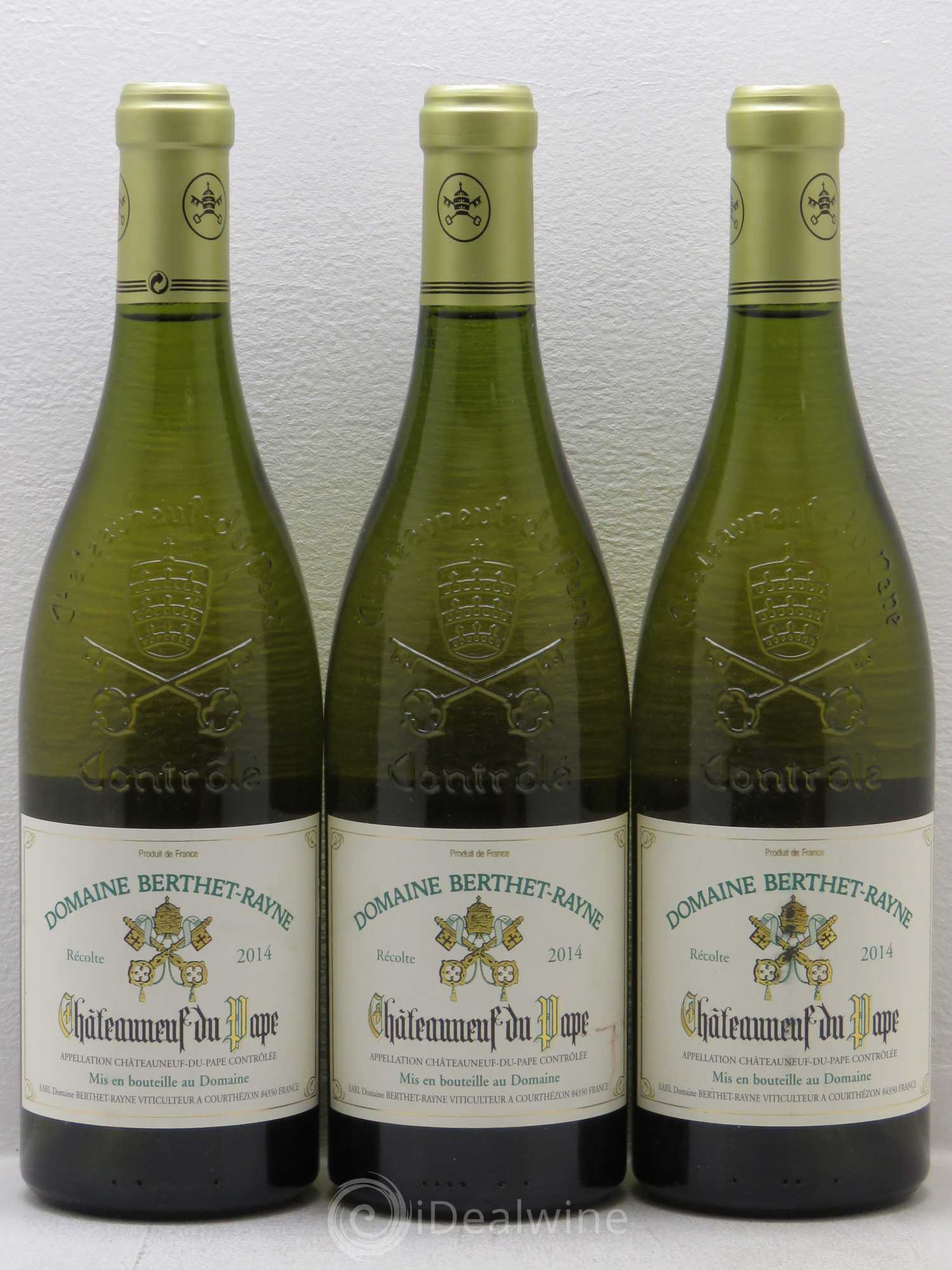 Châteauneuf-du-Pape Domaine Berthet Rayne 2014 - Posten von 3 Flaschen - 0