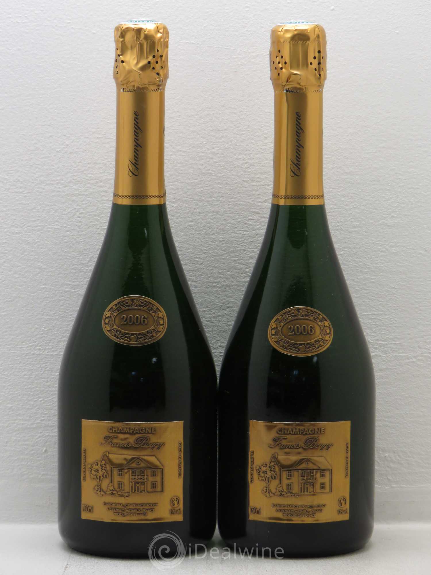 Champagne Francis Bougy Millésimé 2006 - Posten von 2 Flaschen - 0
