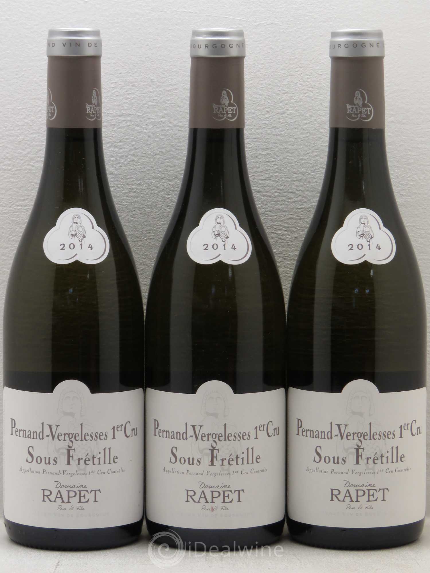 Pernand-Vergelesses 1er Cru Sous Fretille Domaine Vincent Rapet 2014 - Posten von 3 Flaschen - 0