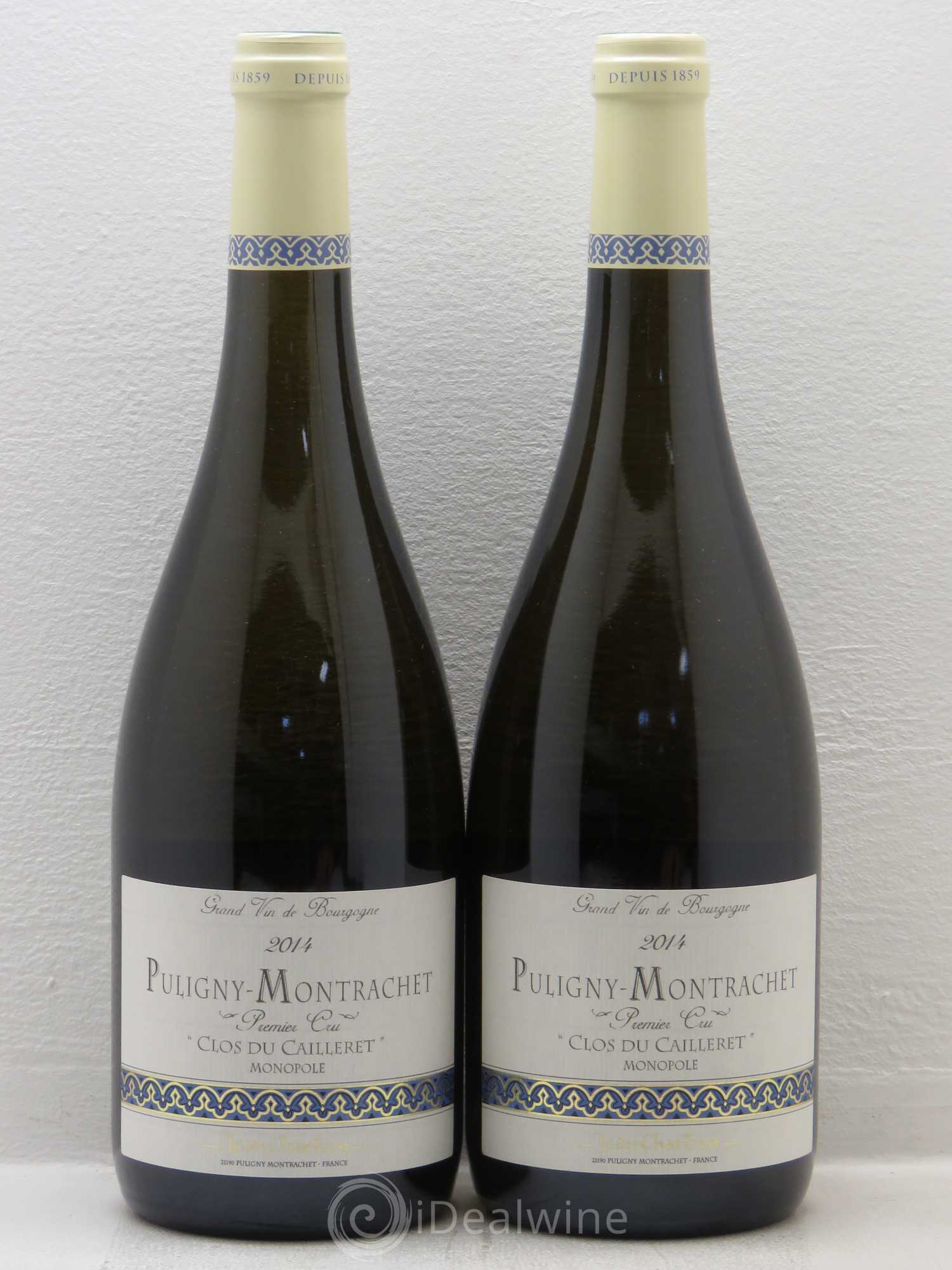 Puligny-Montrachet 1er Cru Clos Du Cailleret Domaine Jean Chartron 2014 - Posten von 2 Flaschen - 0