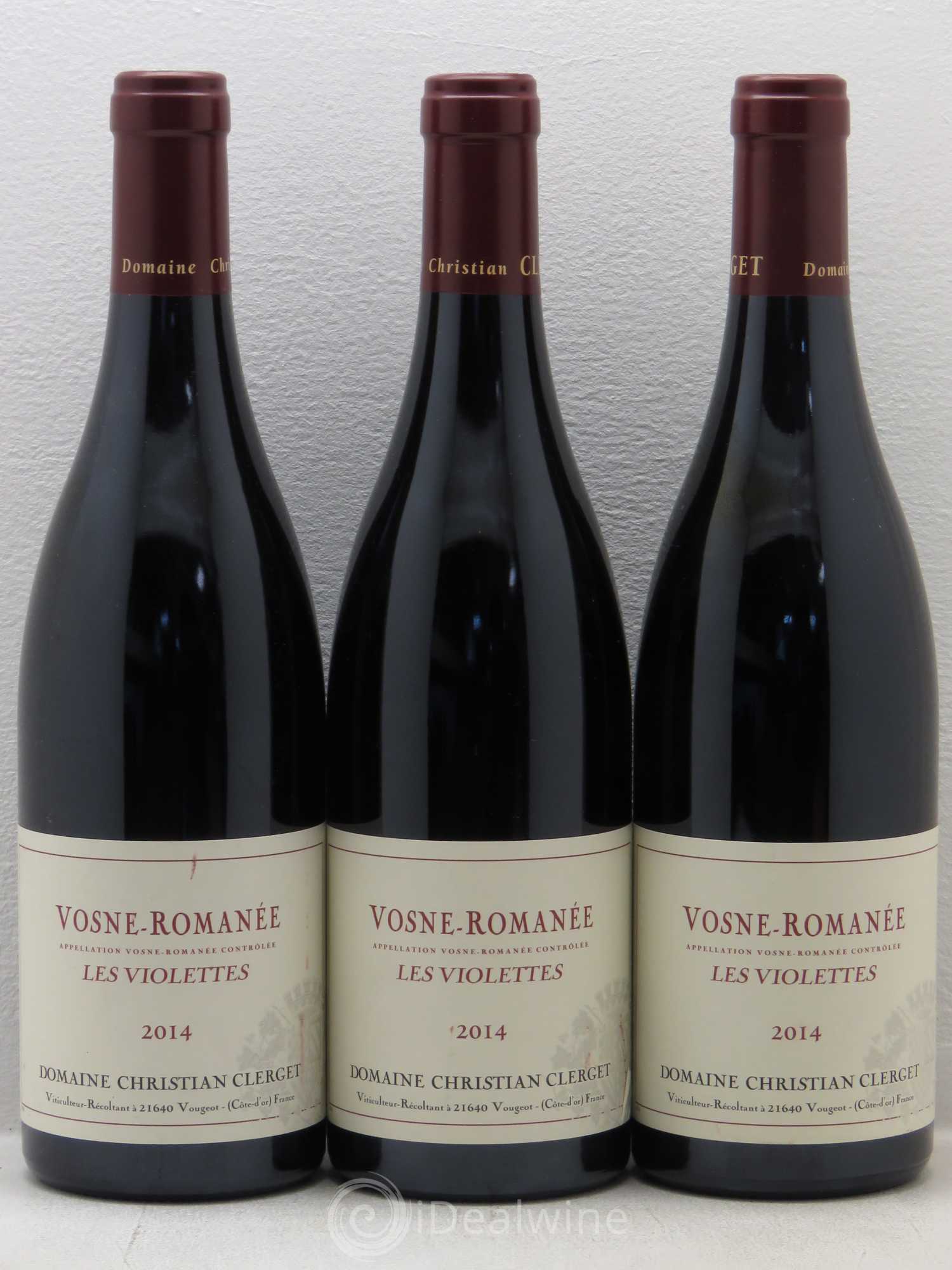 Vosne-Romanée Les Violettes Domaine Christian Clerget 2014 - Posten von 3 Flaschen - 0