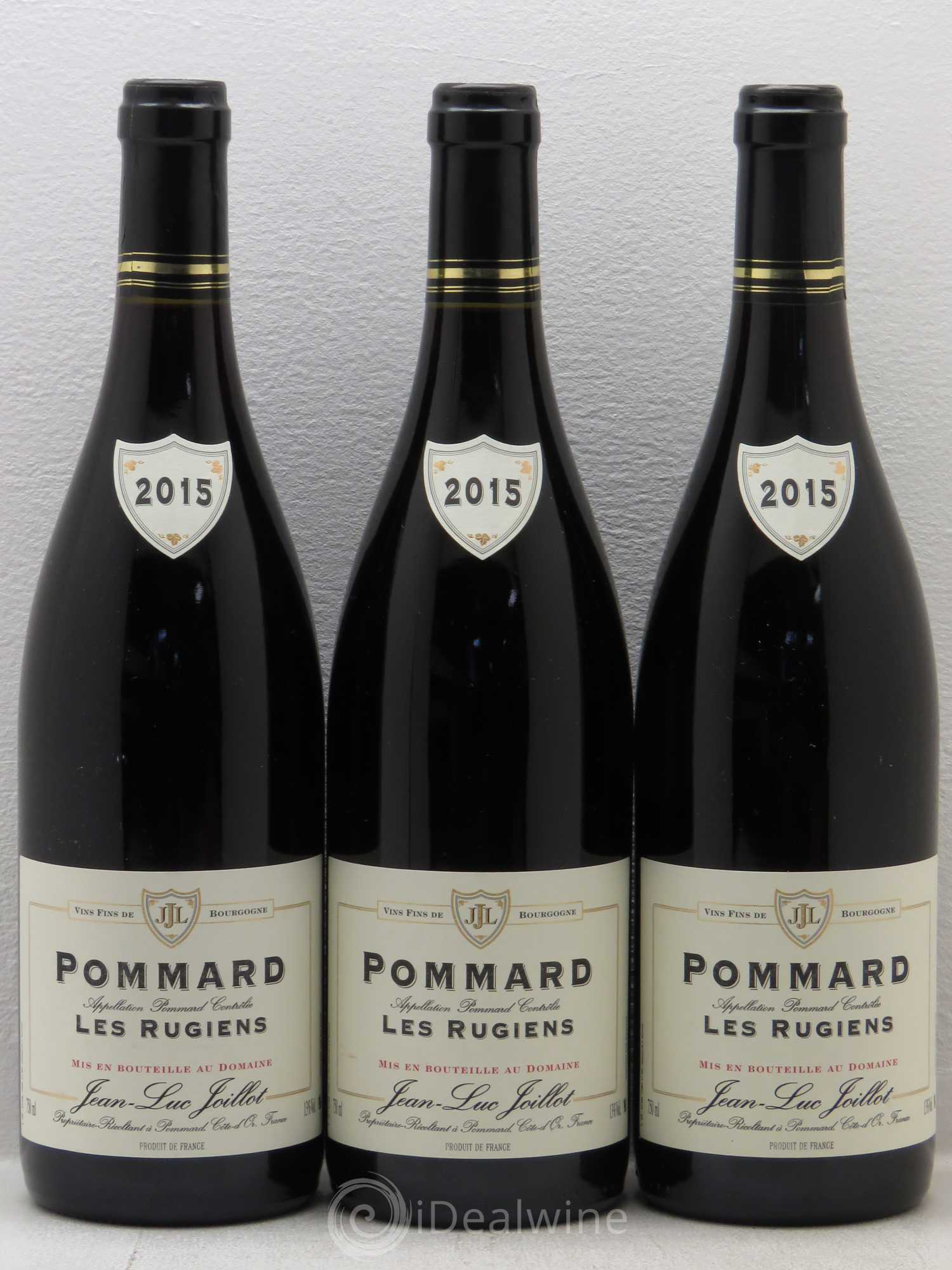 Pommard Les Rugiens Domaine J.Luc Joillot 2015 - Posten von 3 Flaschen - 0