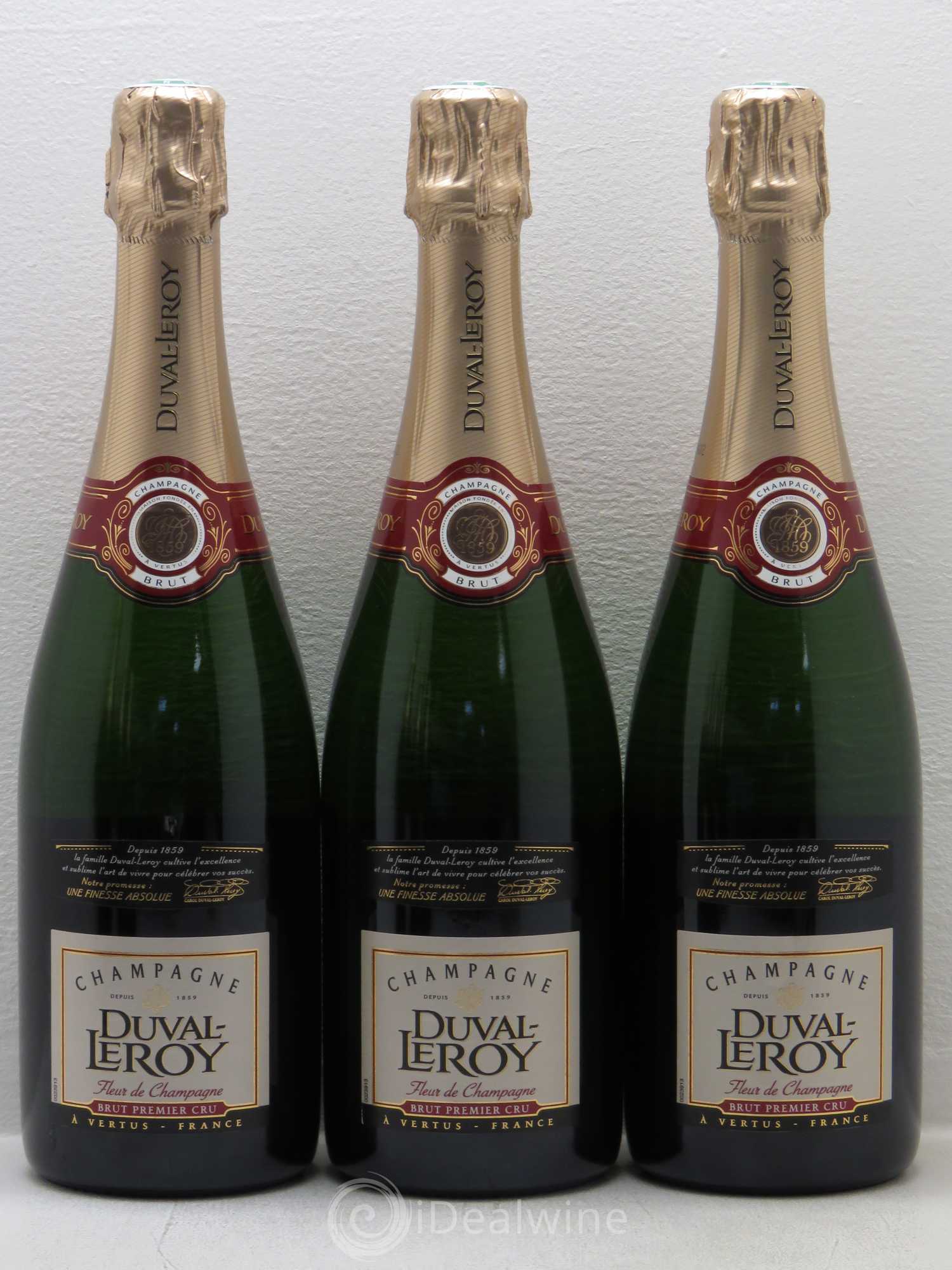 Champagne Duval Leroy Fleur de Champagne 1er Cru Brut - Posten von 6 Flaschen - 1