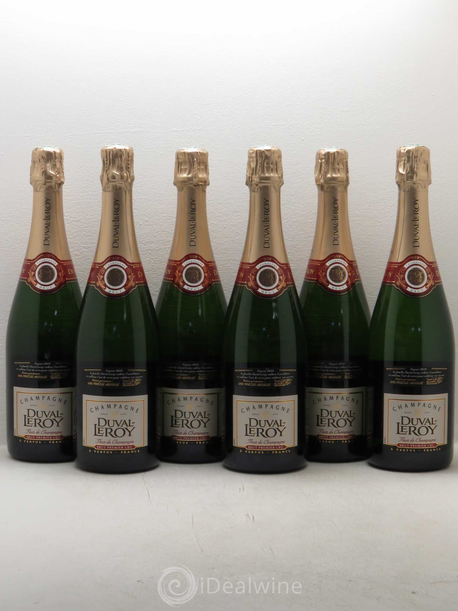 Champagne Duval Leroy Fleur de Champagne 1er Cru Brut - Posten von 6 Flaschen - 0