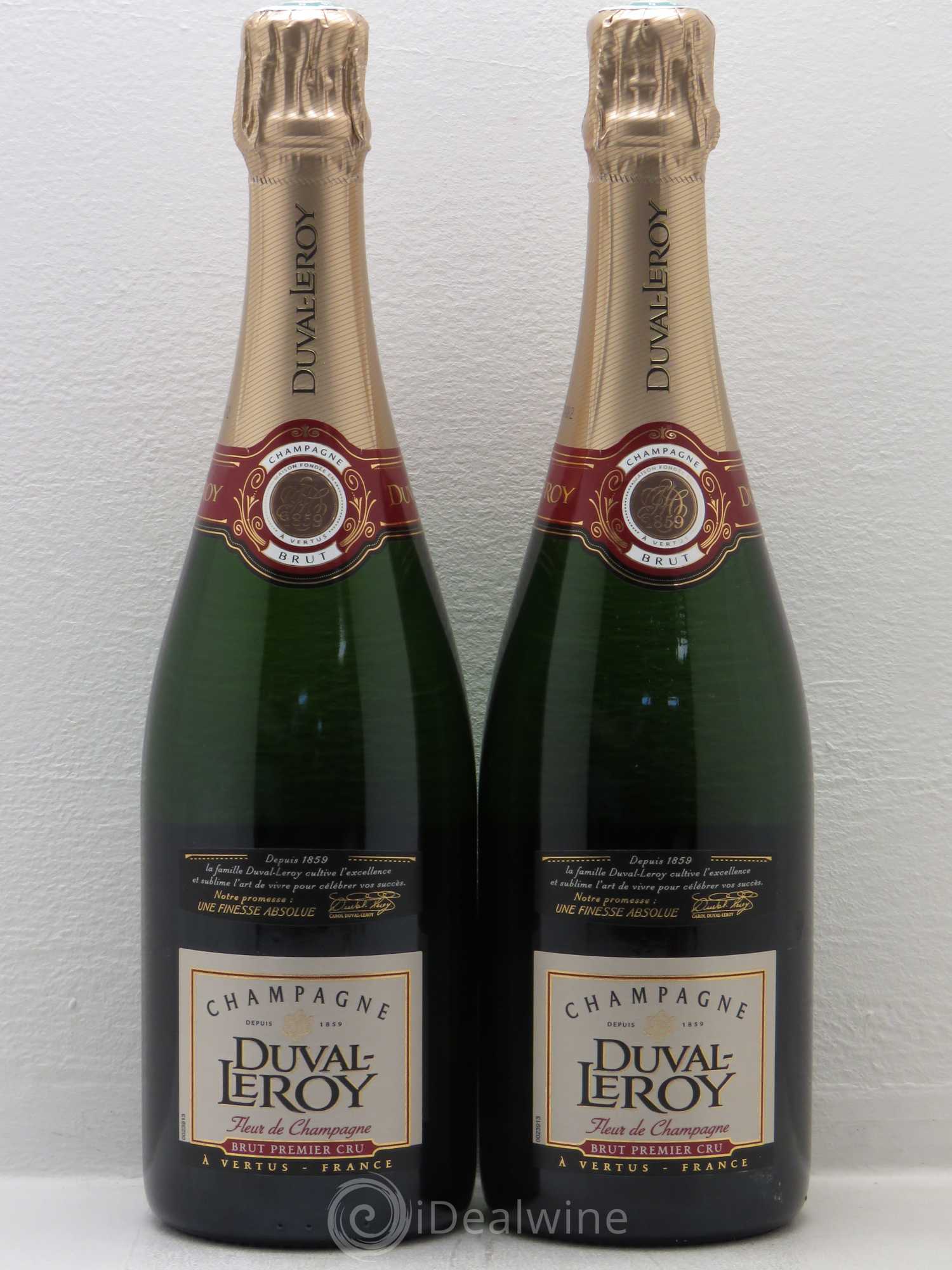 Champagne Duval Leroy Fleur de Champagne 1er Cru Brut - Posten von 2 Flaschen - 0