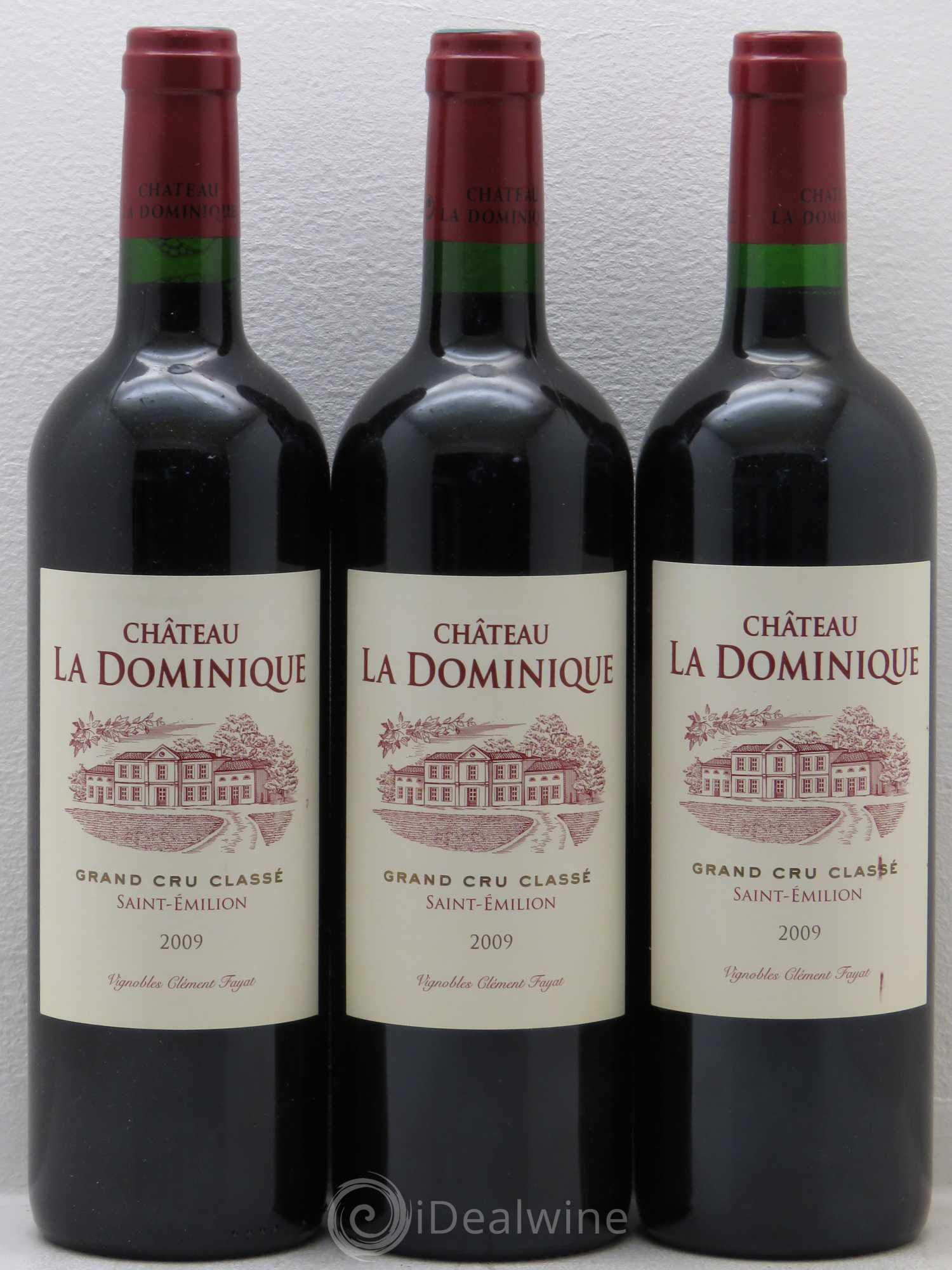 Château la Dominique Grand Cru Classé 2009 - Lot de 3 bouteilles - 0