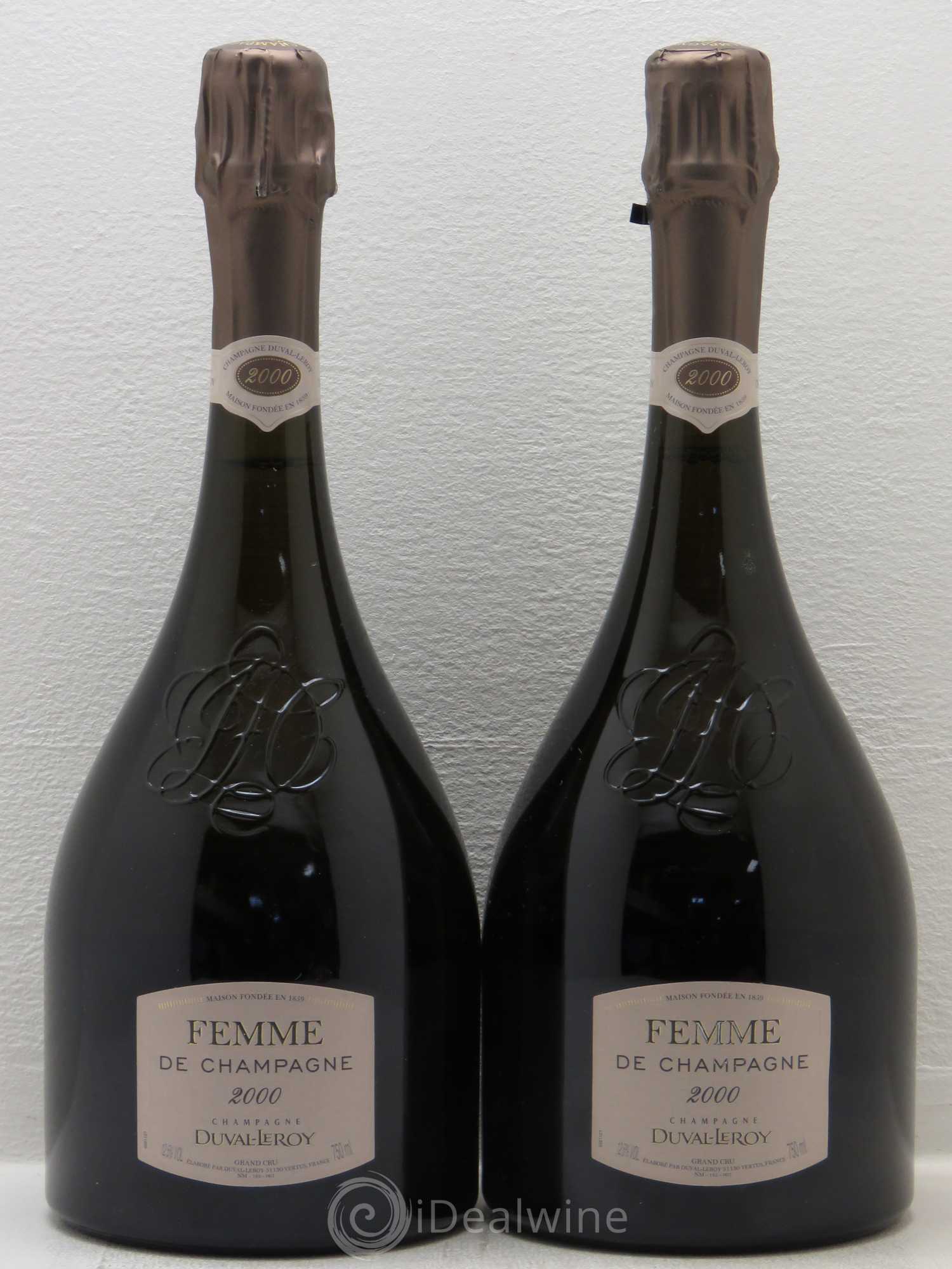 Champagne Duval Leroy Femme de Champagne Brut Grand Cru 2000 - Posten von 2 Flaschen - 0