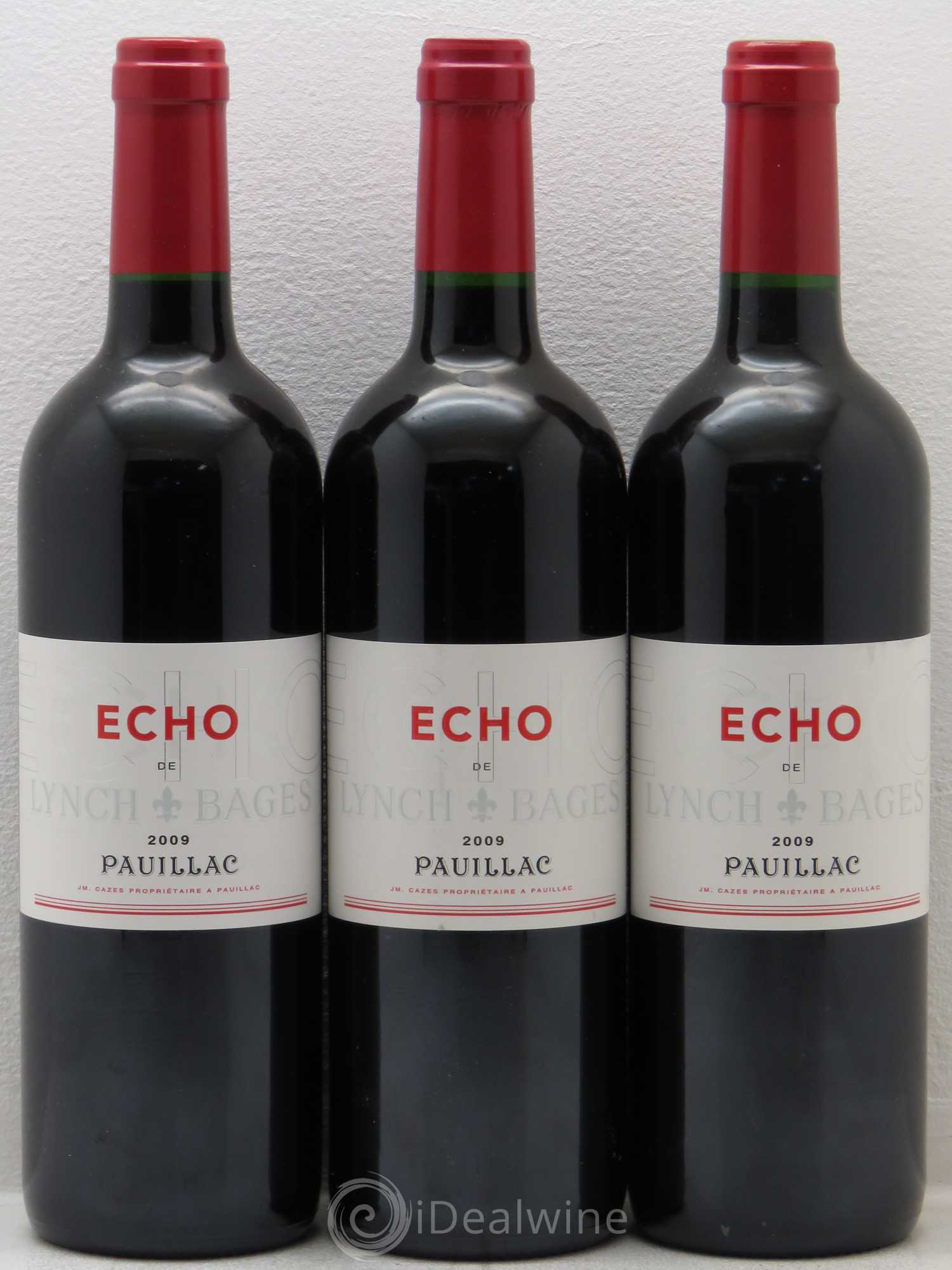 Echo de Lynch Bages Second Vin 2009 - Lot de 3 bouteilles - 0