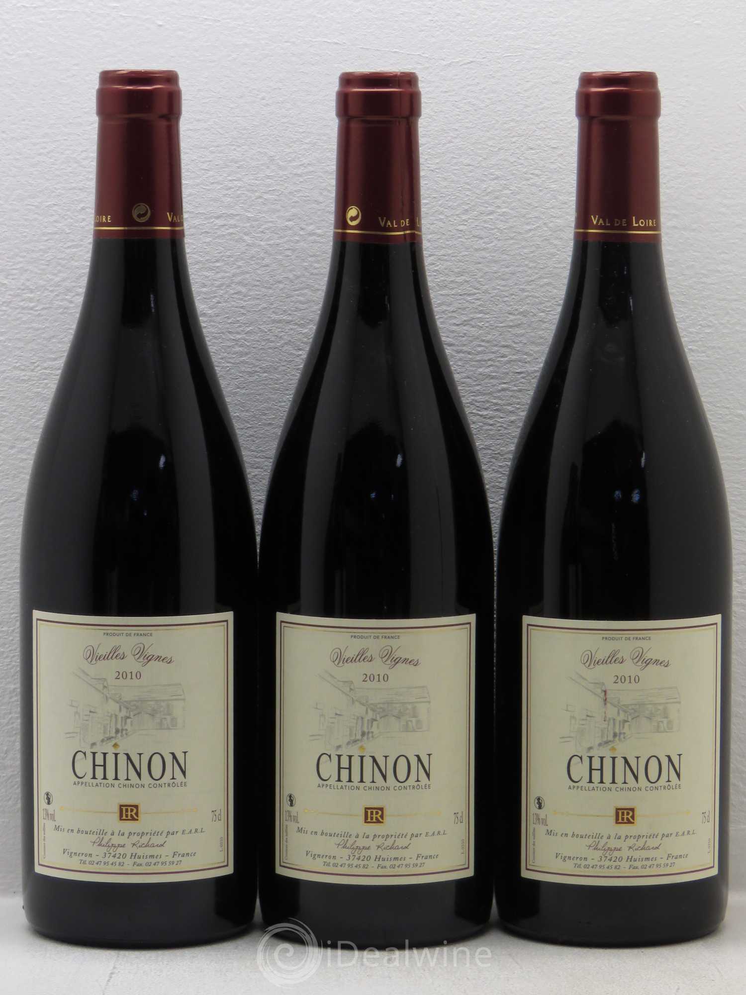 Chinon Vieilles Vignes Domaine Philippe Richard 2010 - Posten von 6 Flaschen - 1
