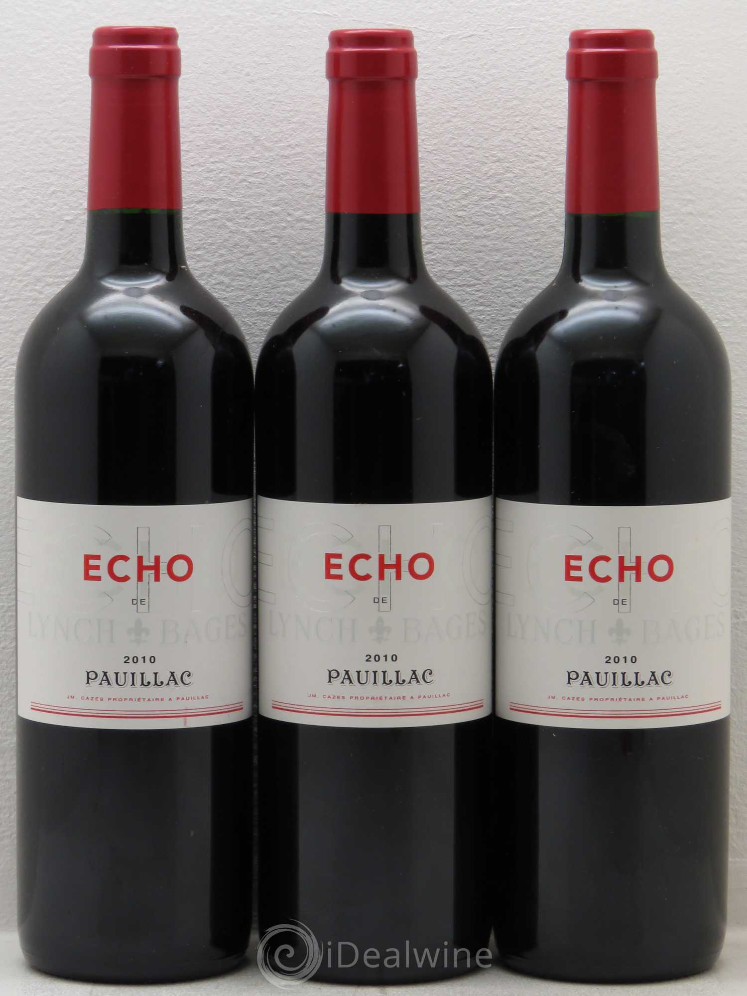 Echo de Lynch Bages Second Vin 2010 - Lot de 3 bouteilles - 0