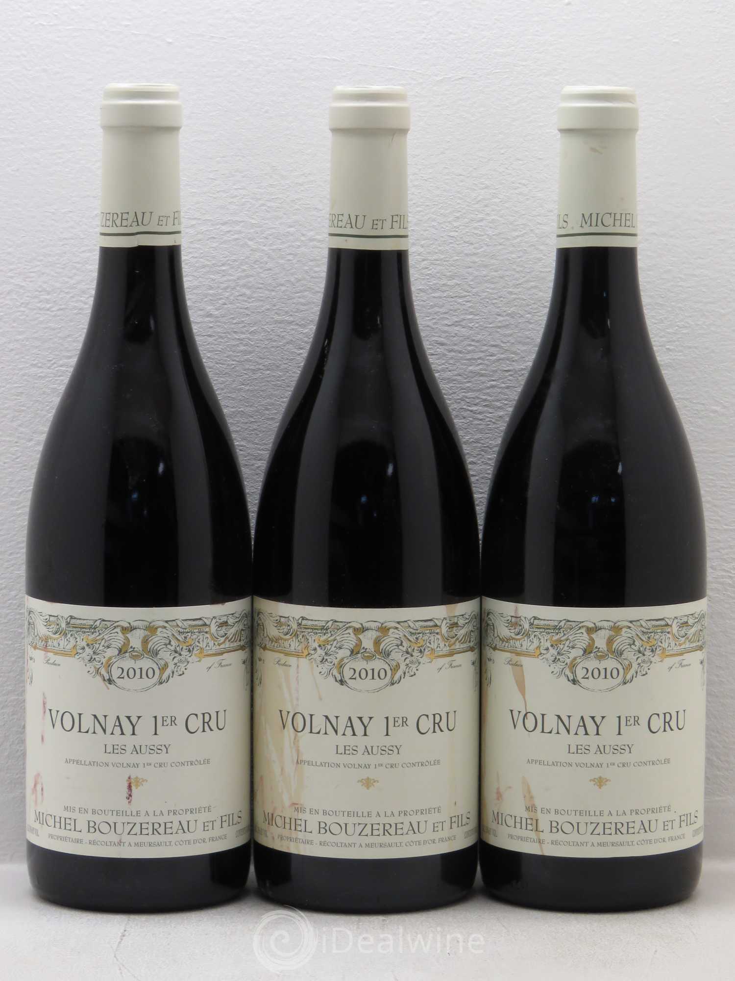 Volnay 1er Cru Les Aussy Domaine Bouzereau&Fils 2010 - Posten von 3 Flaschen - 0
