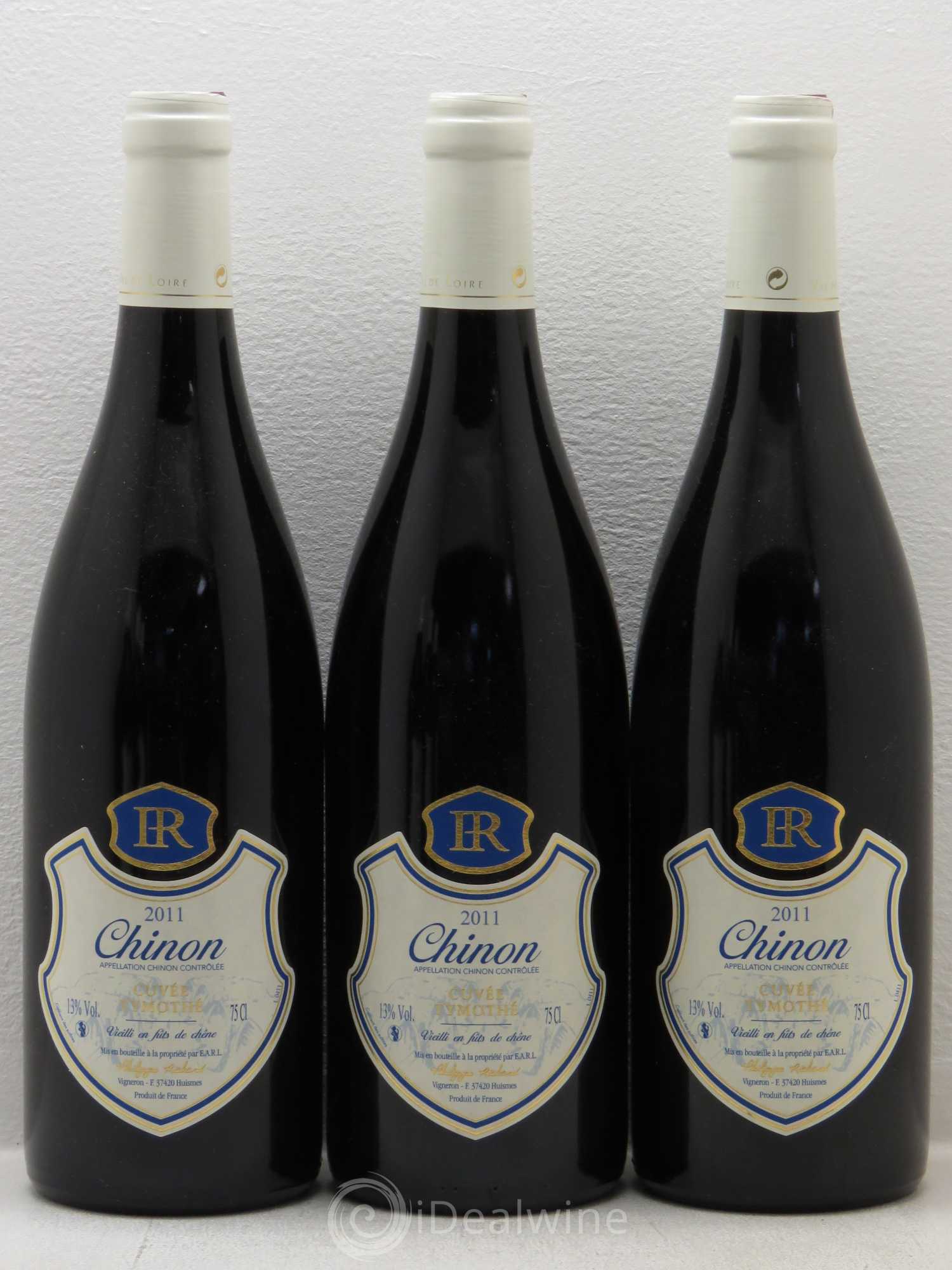 Chinon Tymothe Domaine Philippe Richard 2011 - Posten von 6 Flaschen - 1