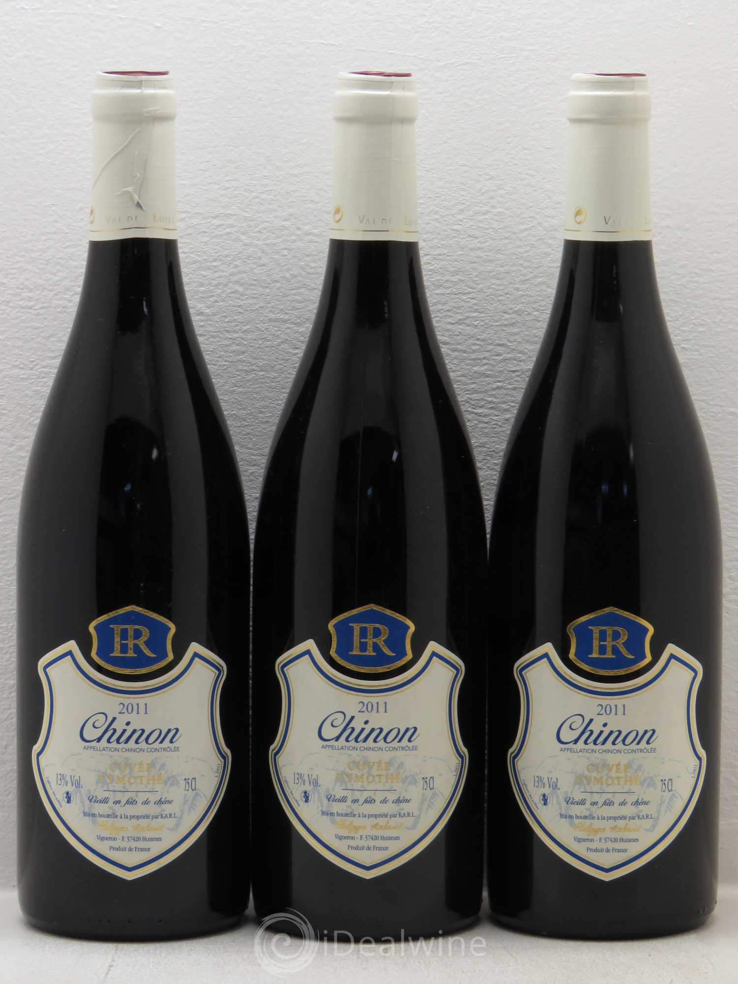 Chinon Tymothe Domaine Philippe Richard 2011 - Posten von 6 Flaschen - 2