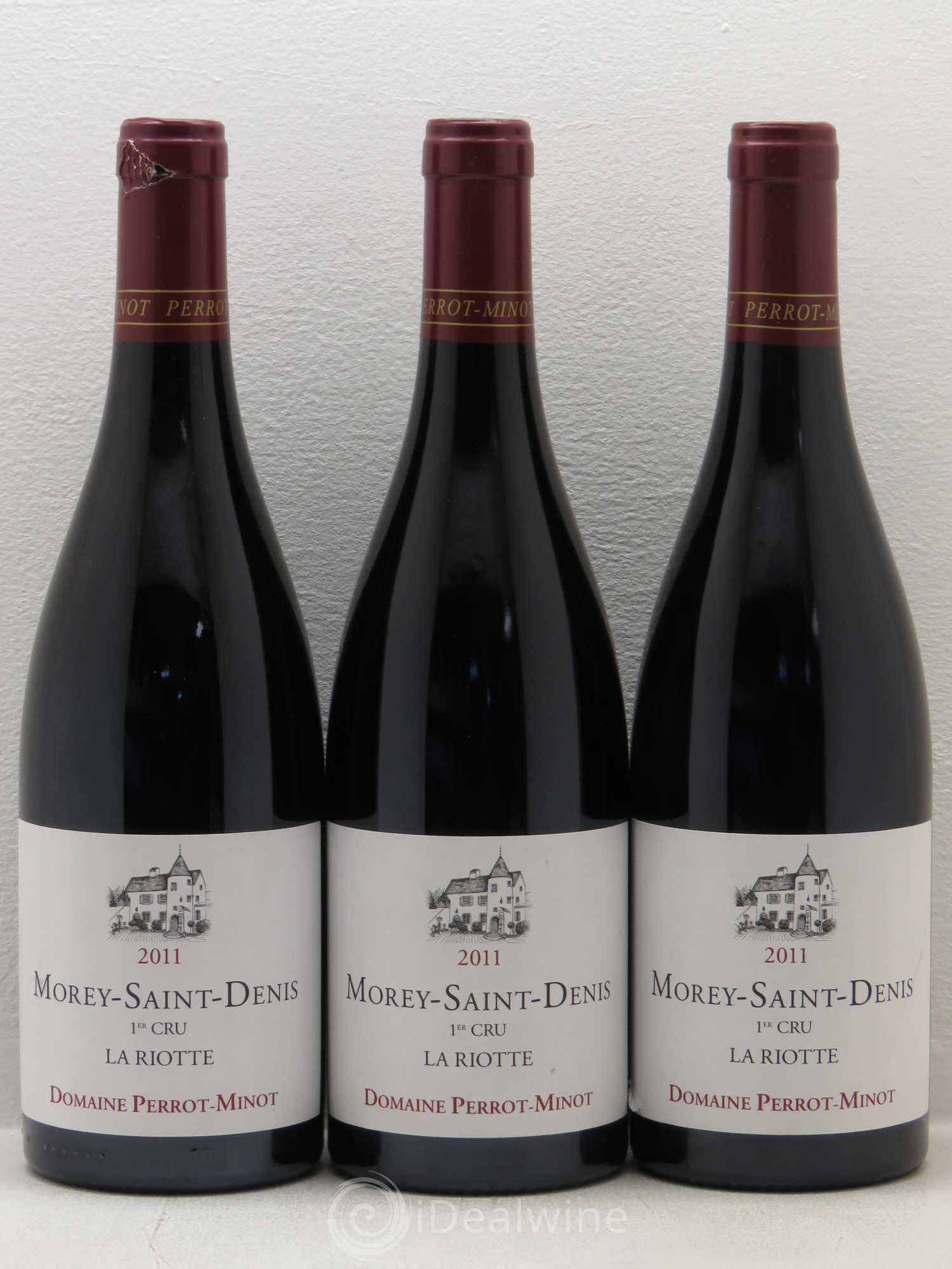 Morey-Saint-Denis 1er Cru La Riotte Vieilles Vignes Perrot-Minot 2011 - Lot de 3 bouteilles - 0