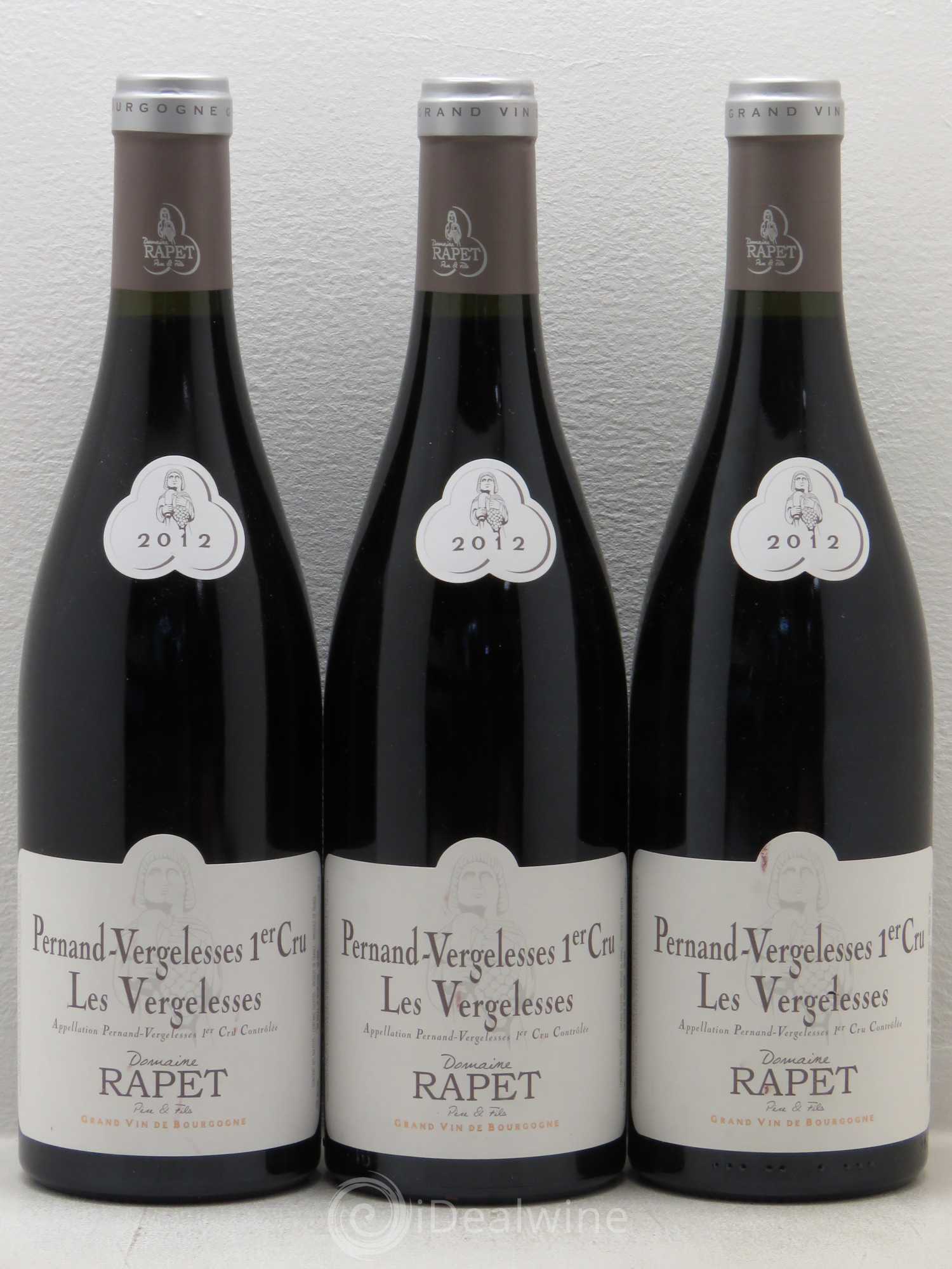 Pernand-Vergelesses 1er Cru Les Vergelesses Domaine Vincent Rapet 2012 - Posten von 3 Flaschen - 0