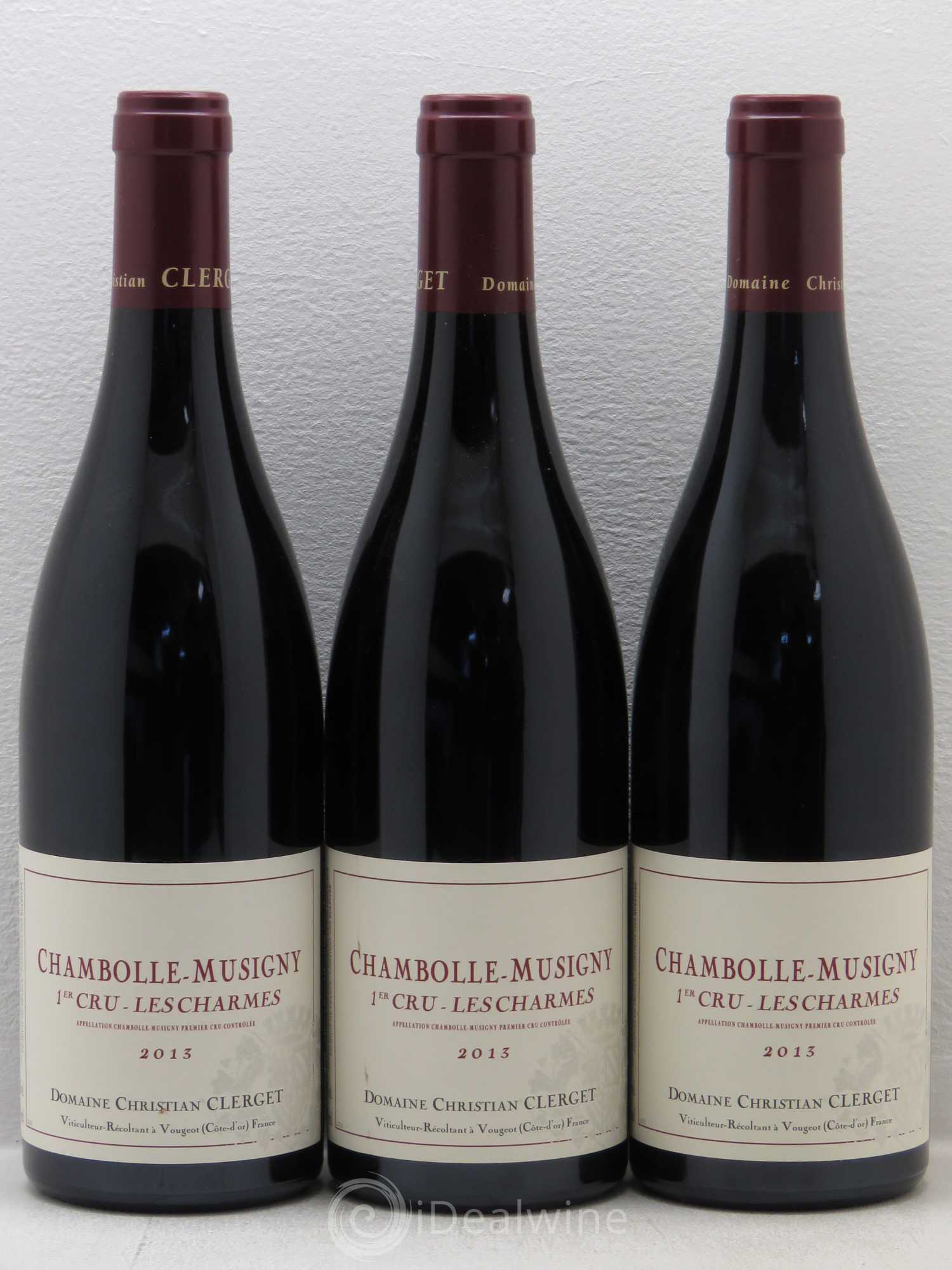 Chambolle-Musigny 1er Cru Les Charmes Domaine Christian Clerget 2013 - Posten von 3 Flaschen - 0