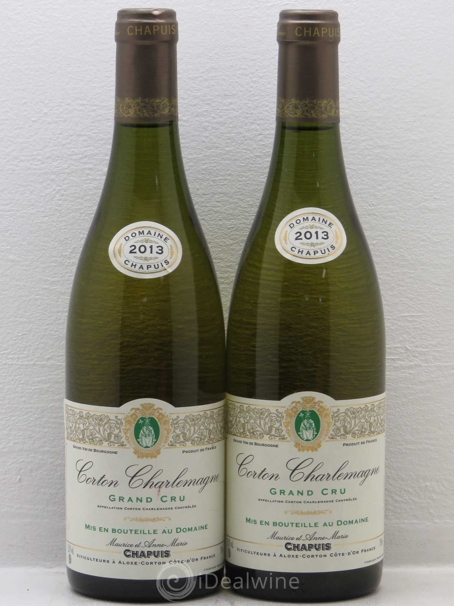 Corton-Charlemagne Grand Cru Maurice Chapuis 2013 - Posten von 2 Flaschen - 0