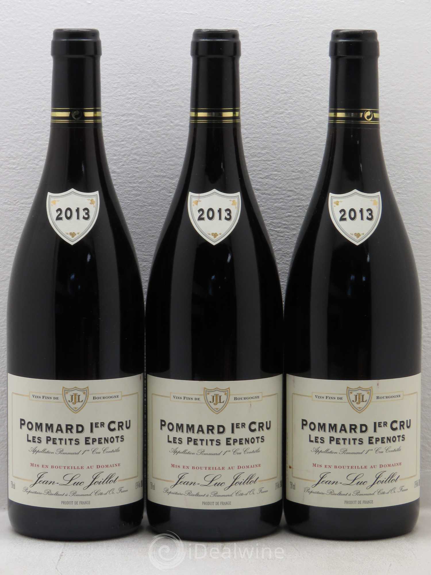 Pommard 1er Cru Les Petits Epenots Domaine J.Luc Joillot 2013 - Posten von 3 Flaschen - 0