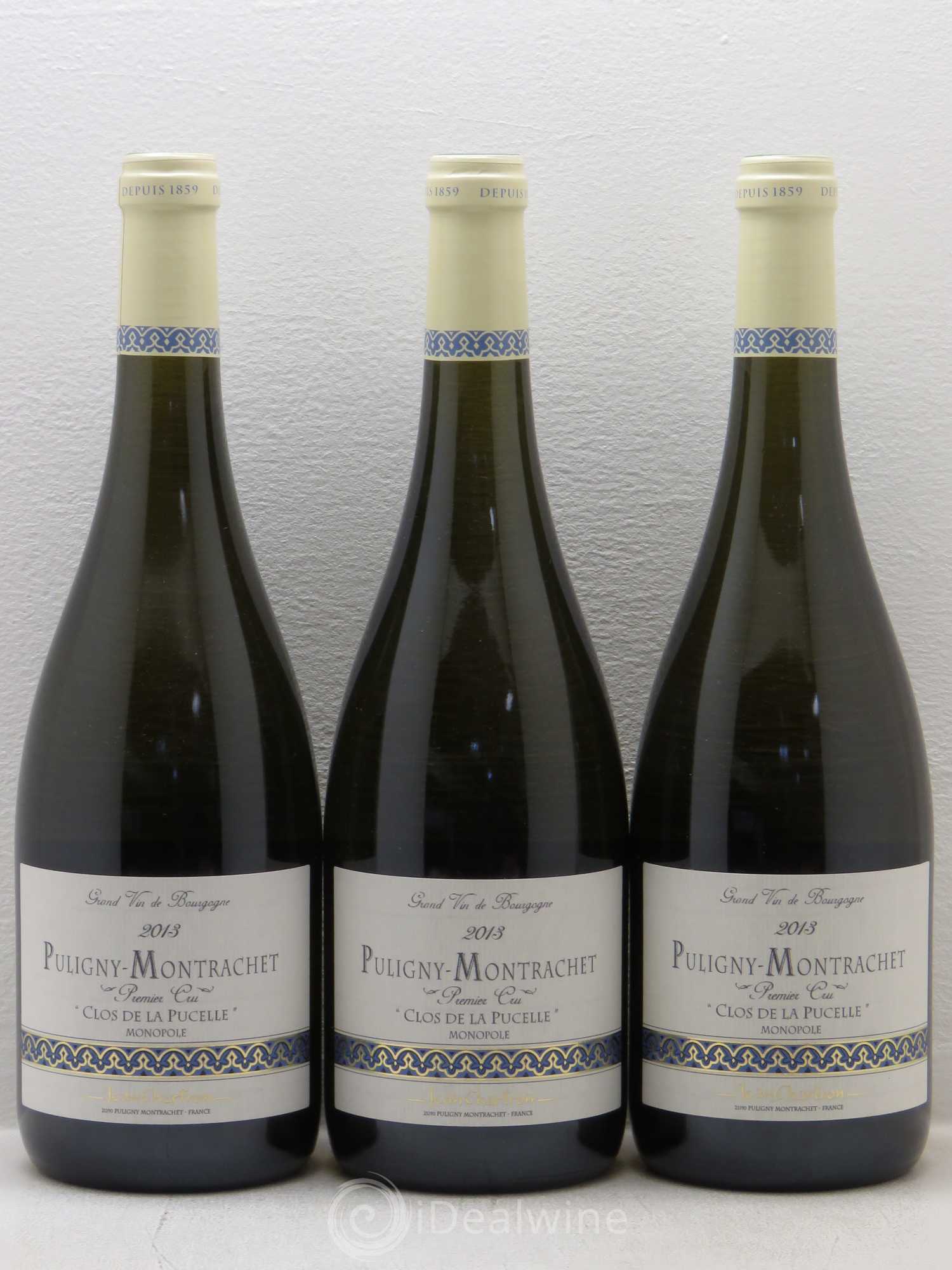 Puligny-Montrachet 1er Cru Clos De La Pucelle Domaine Jean Chartron 2013 - Posten von 3 Flaschen - 0