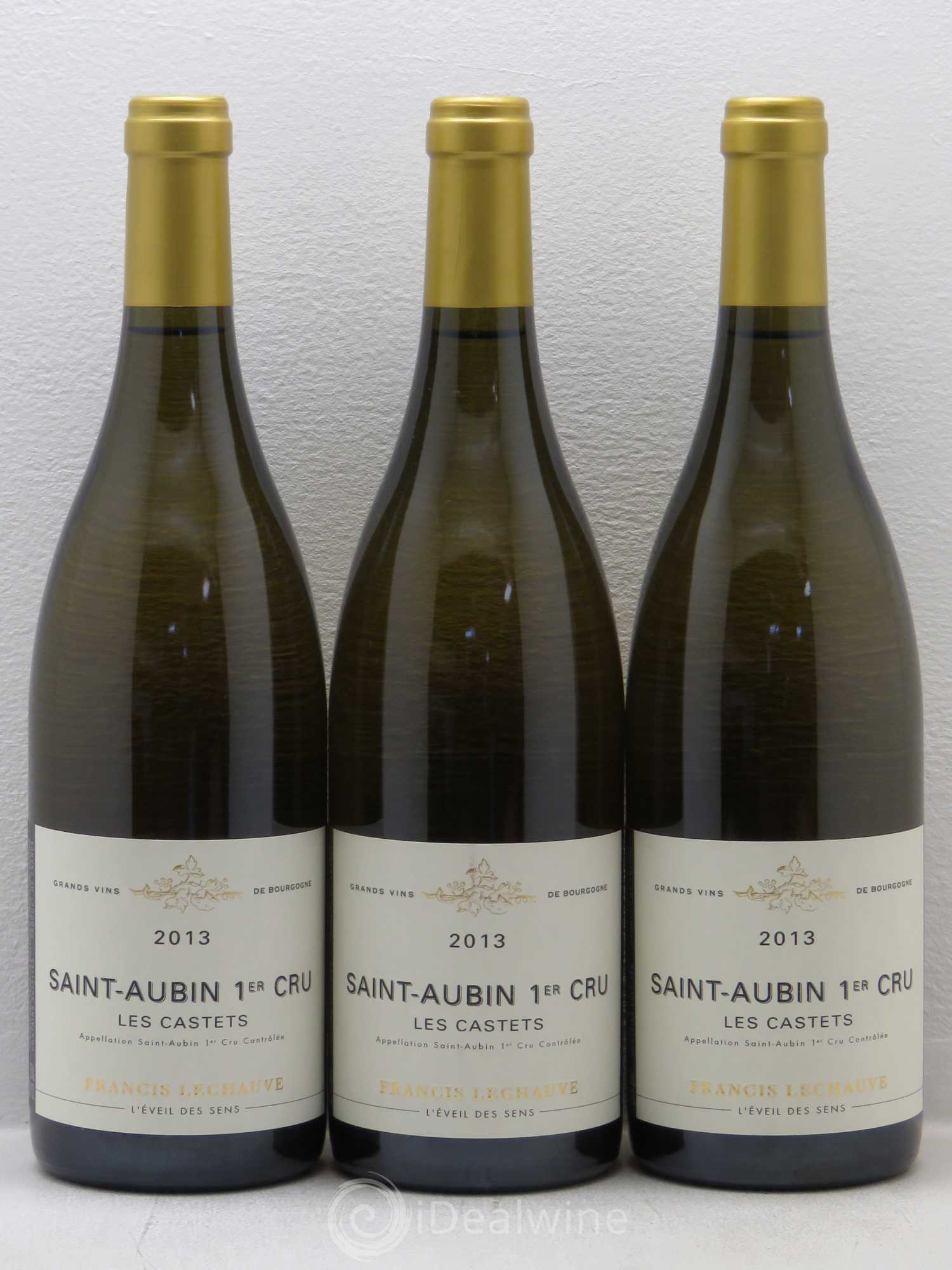 Saint-Aubin 1er Cru Les Castets Domaine Francis Lechauve 2013 - Posten von 3 Flaschen - 0