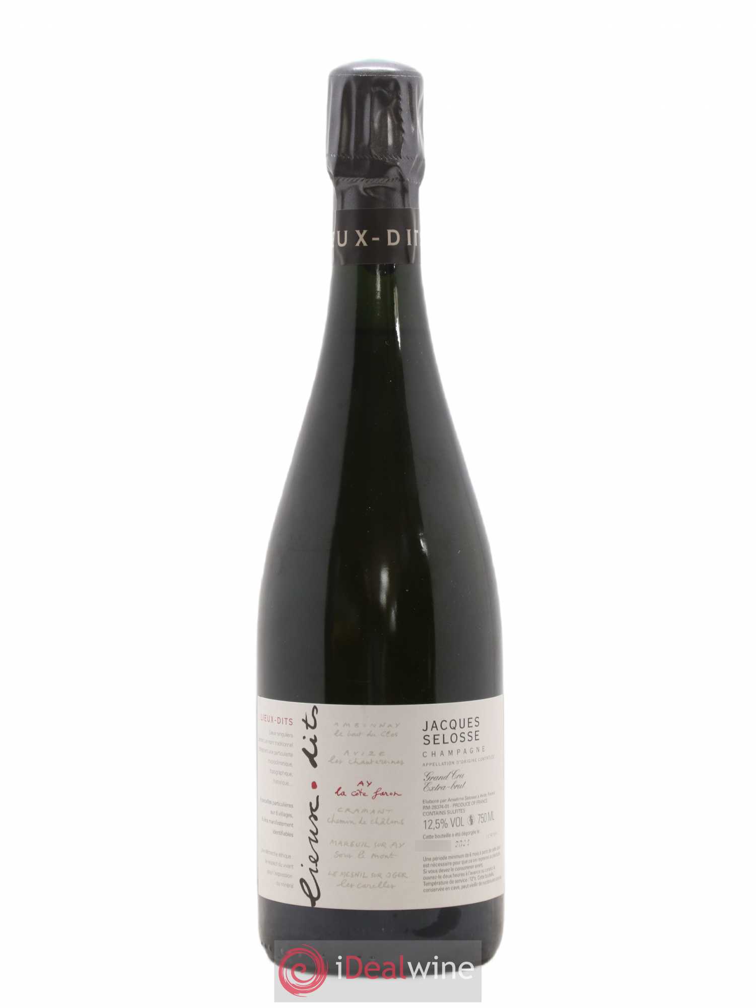 La Côte Faron Blanc de Noirs Grand Cru Extra-Brut Jacques Selosse - Lot de 1 bouteille - 0