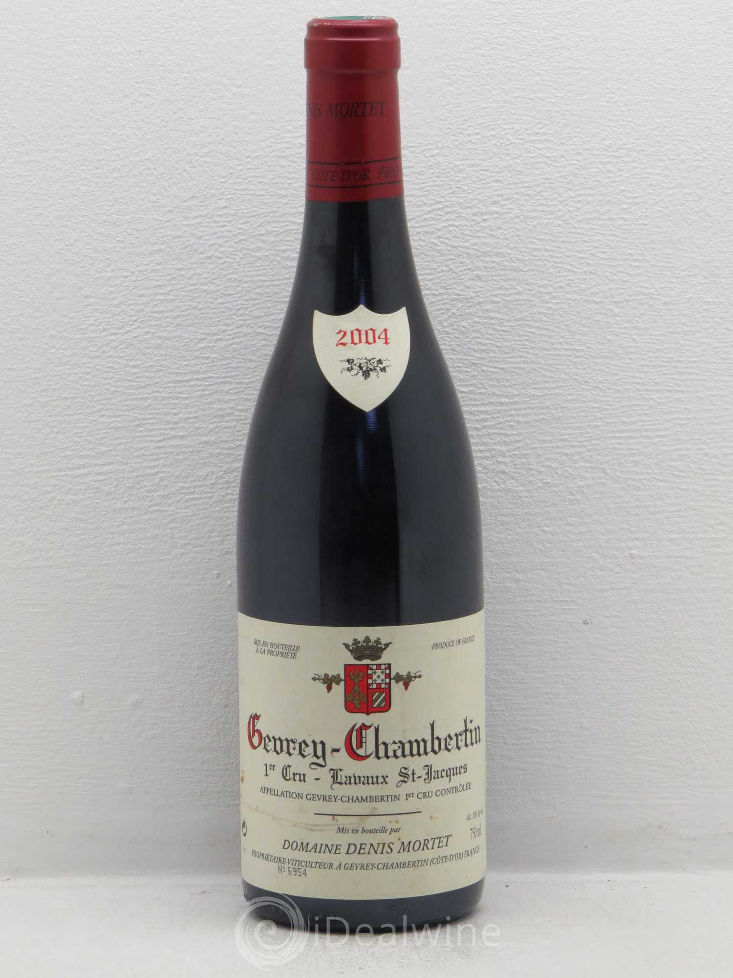Gevrey-Chambertin 1er Cru Lavaux Saint Jacques Denis Mortet (Domaine) 2004 - Lot de 1 bouteille - 0