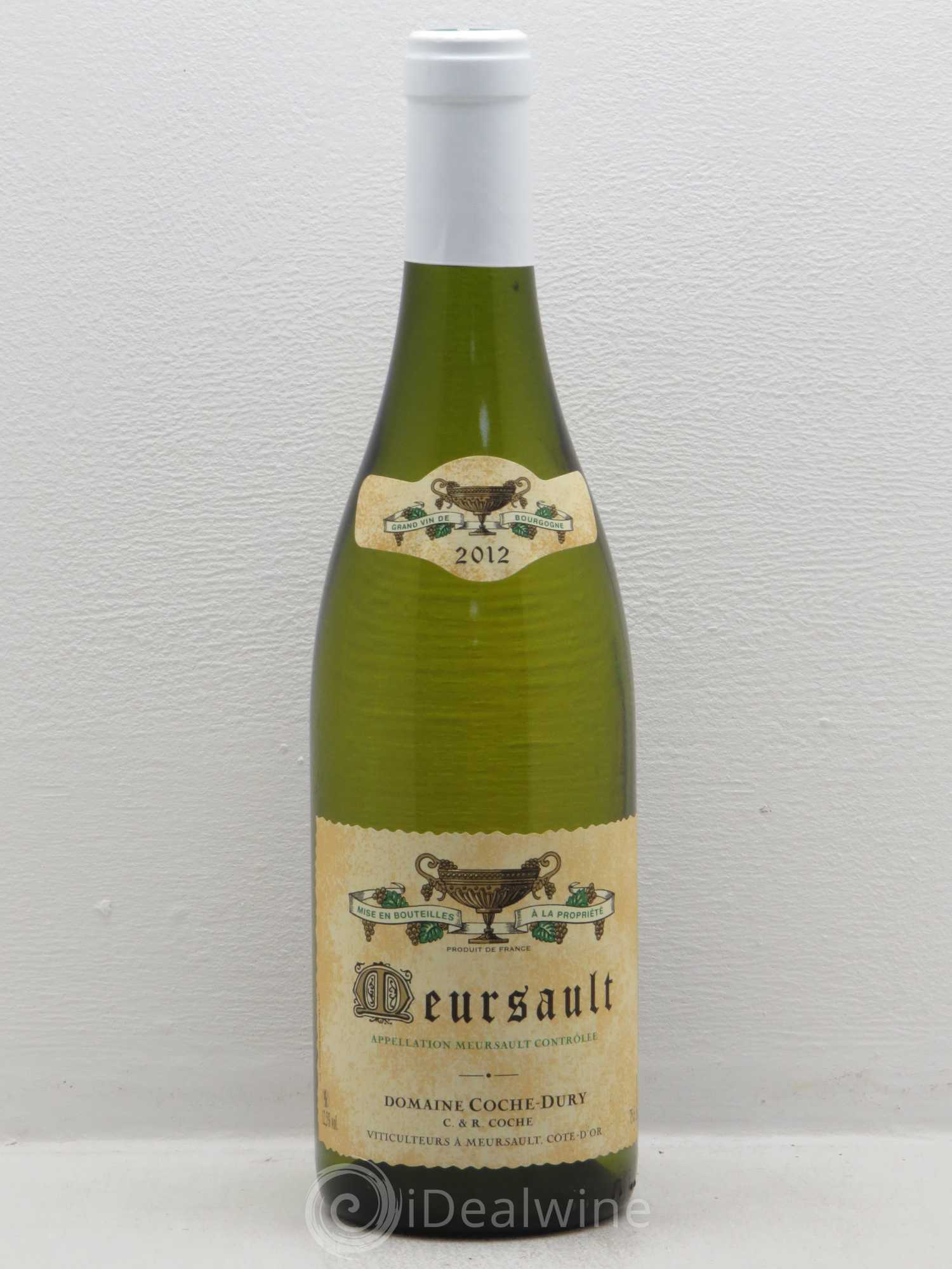 Meursault Coche Dury (Domaine) 2012 - Lot de 1 bouteille - 0