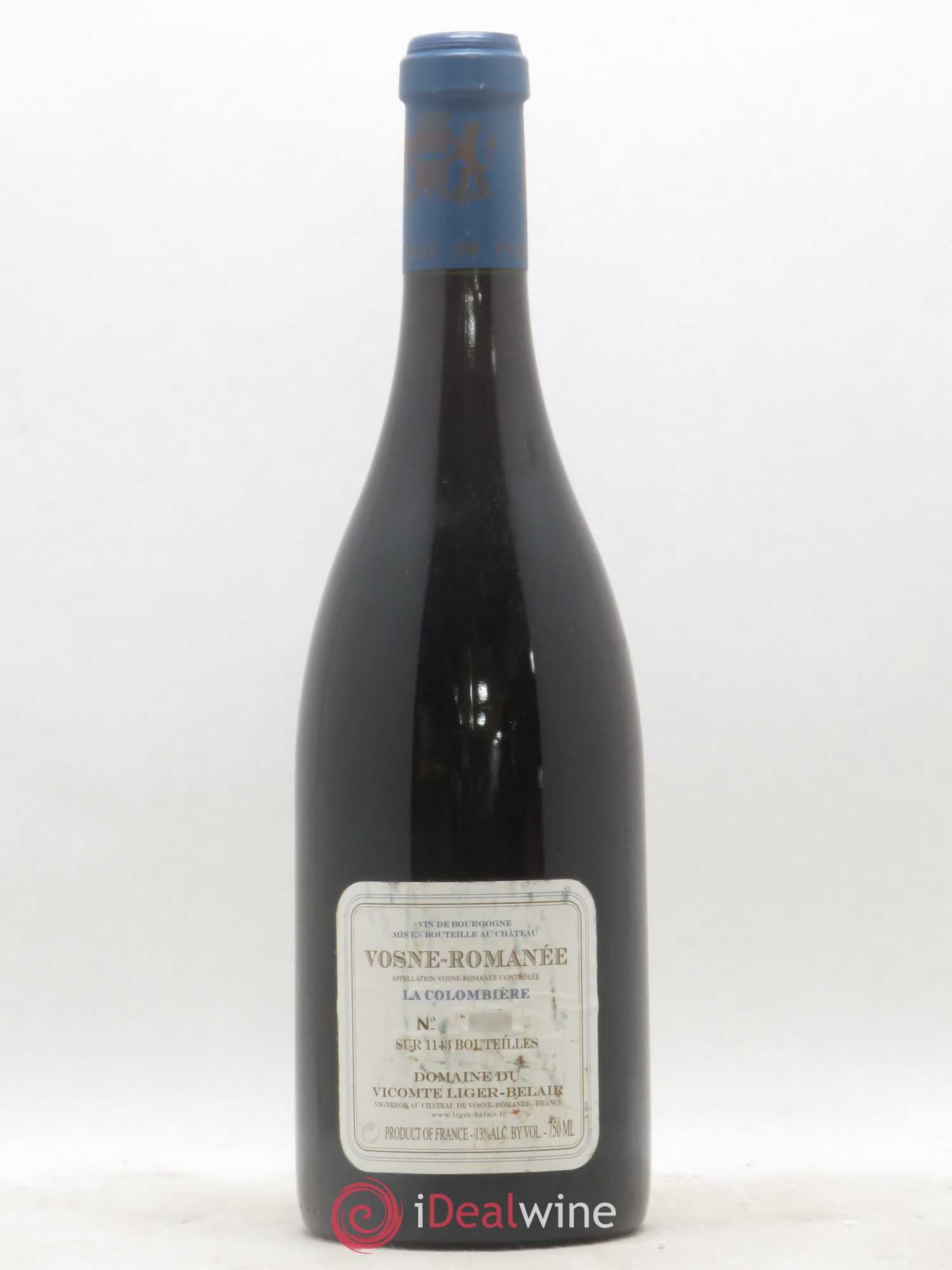 Vosne-Romanée La Colombière Comte Liger-Belair (Domaine du) 2002 - Lot de 1 bouteille - 1