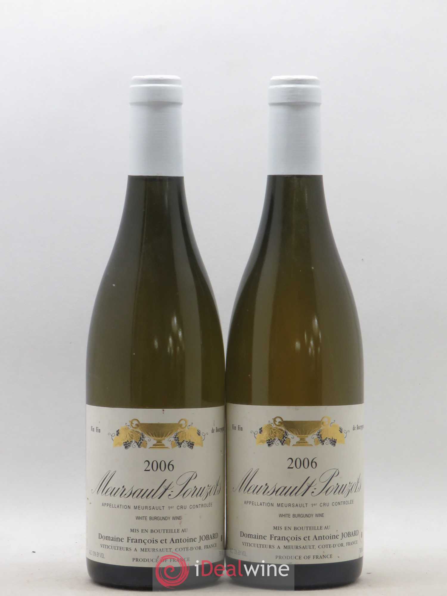 Meursault 1er Cru Poruzots François et Antoine Jobard (Domaine) 2006 - Lot de 2 bouteilles - 0