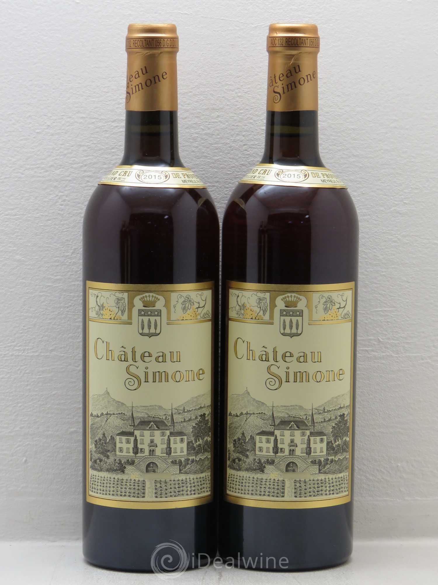 Palette Château Simone Famille Rougier 2015 - Lot de 4 bouteilles - 1