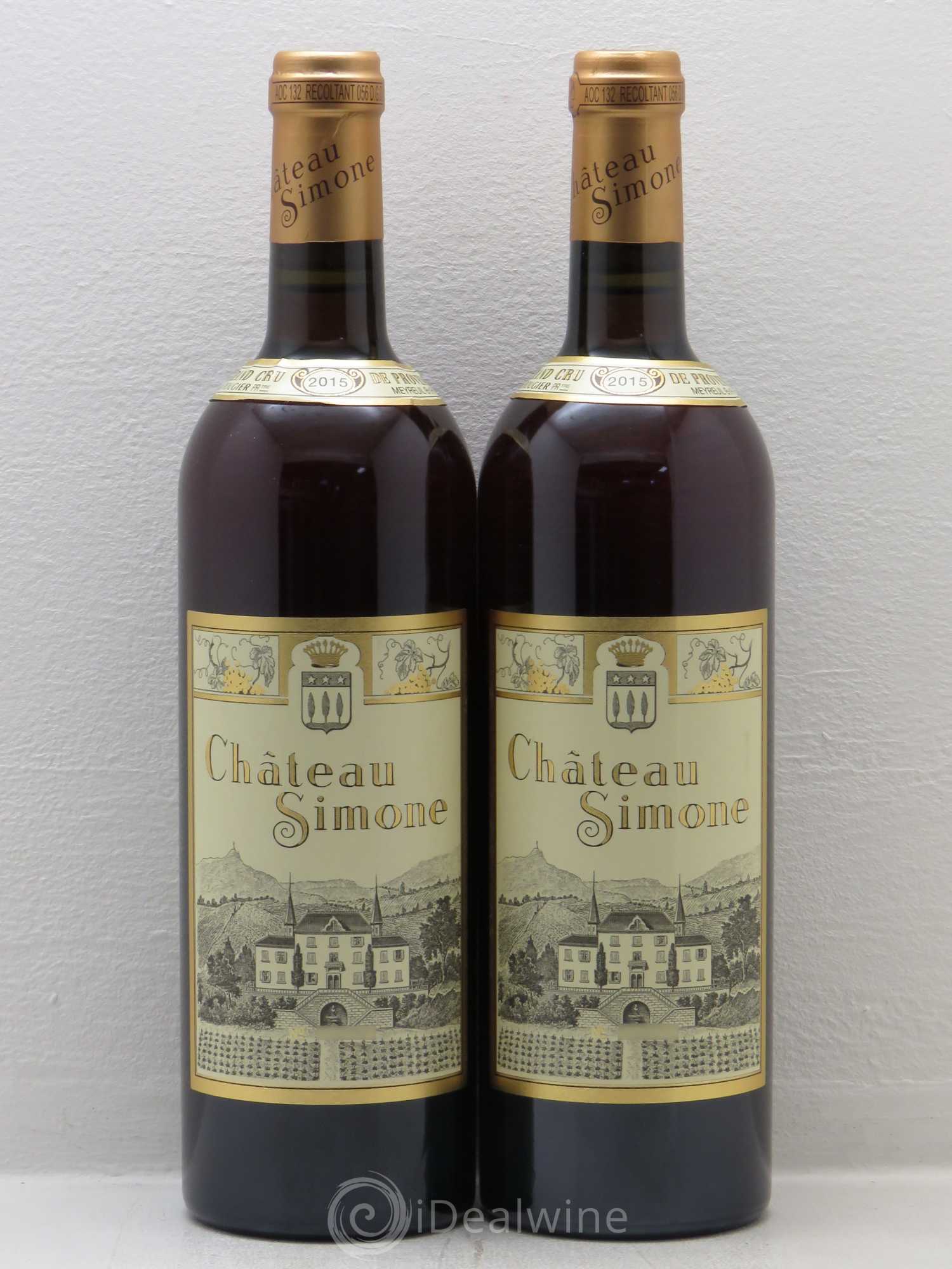 Palette Château Simone Famille Rougier 2015 - Lot de 4 bouteilles - 2