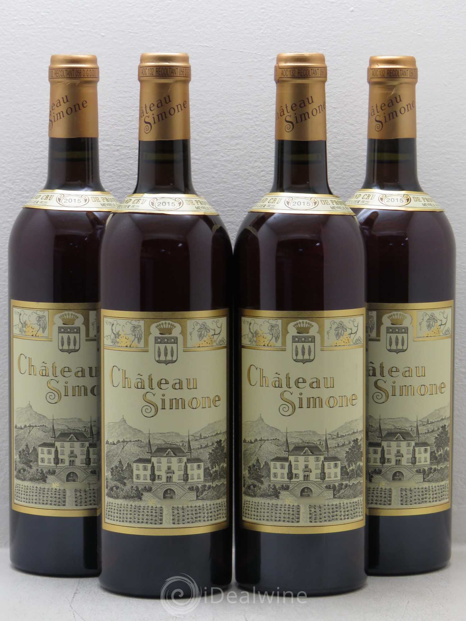 Palette Château Simone Famille Rougier 2015 - Lot de 4 bouteilles - 0