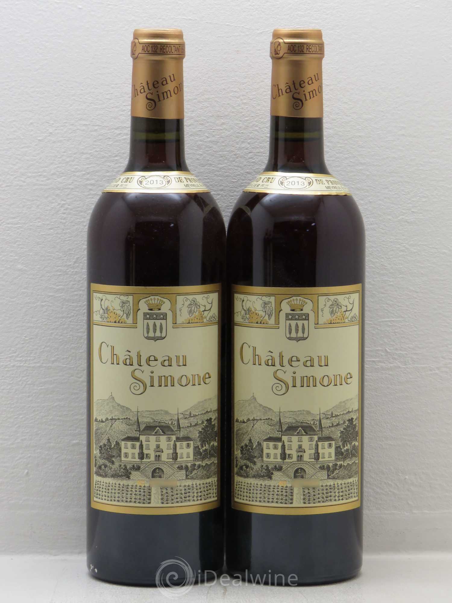 Palette Château Simone Famille Rougier 2013 - Posten von 4 Flaschen - 1