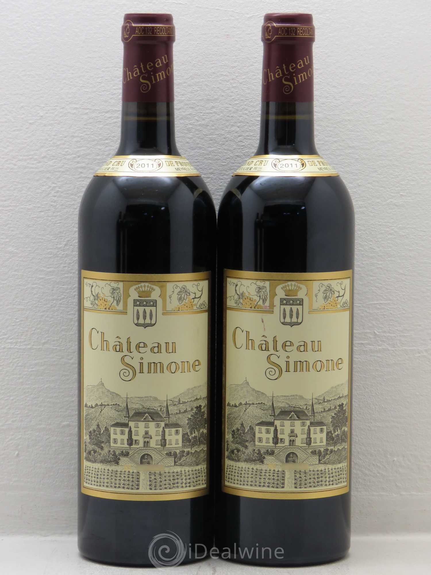Palette Château Simone Famille Rougier 2011 - Posten von 4 Flaschen - 1