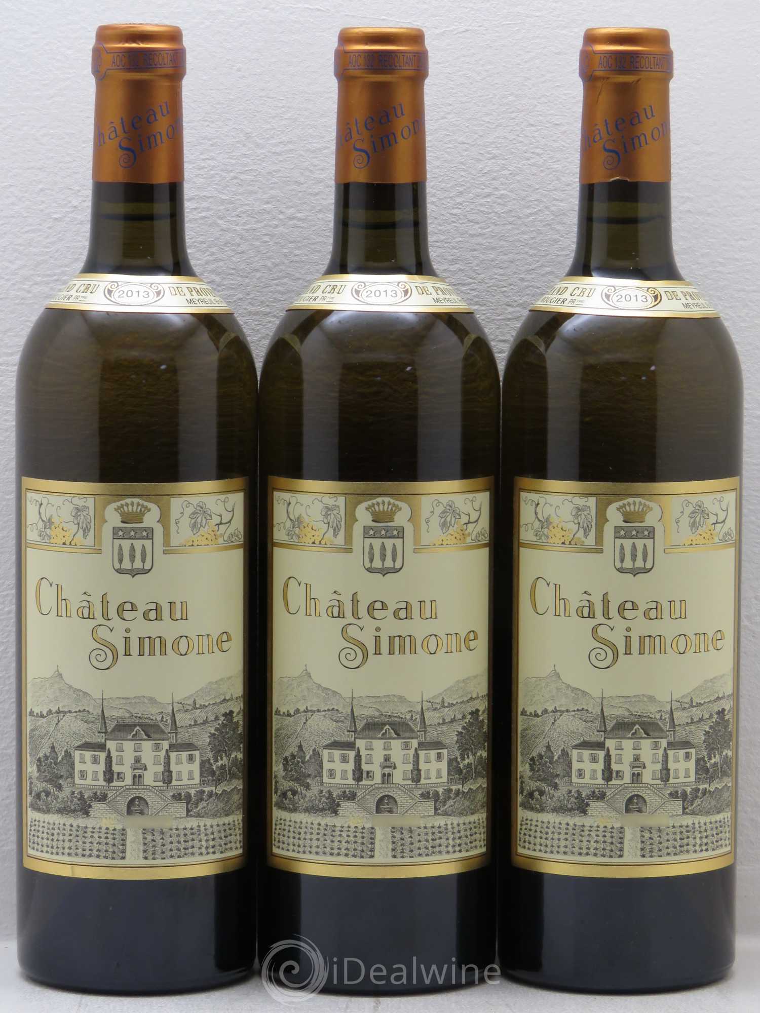 Palette Château Simone Famille Rougier 2013 - Posten von 3 Flaschen - 0