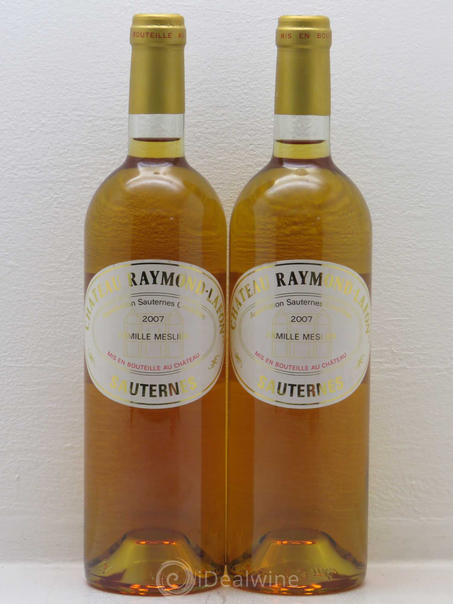 Château Raymond Lafon 2007 - Lotto di 2 bottiglie - 0
