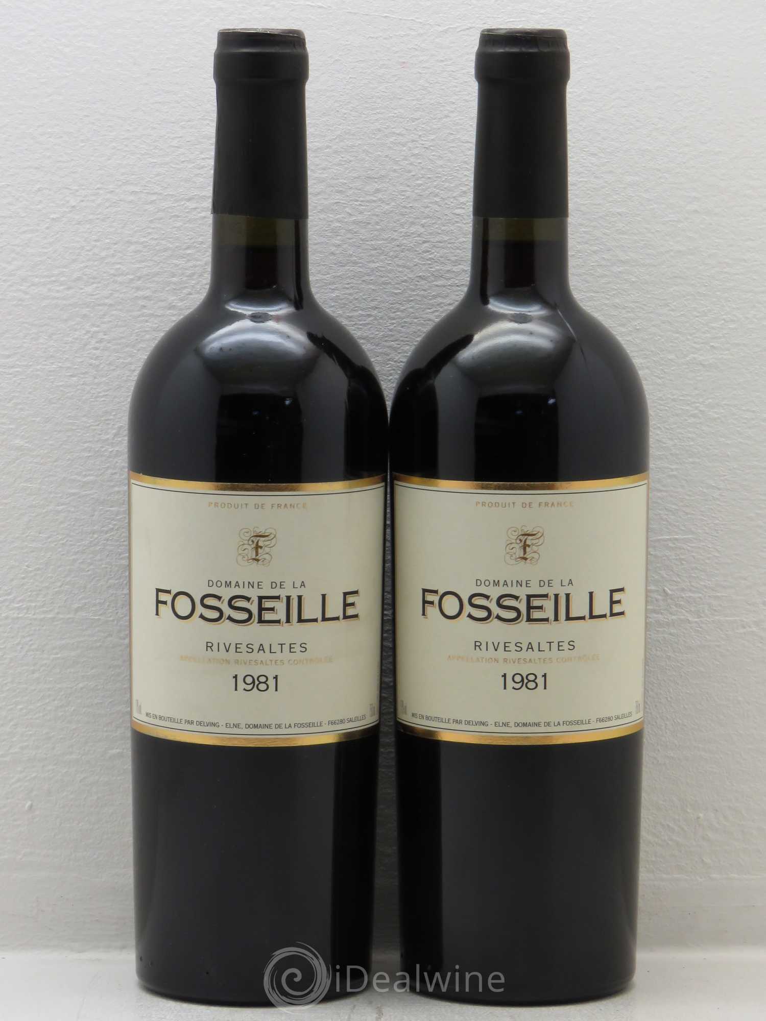Rivesaltes La Fosseille (Domaine) 1981 - Posten von 2 Flaschen - 0