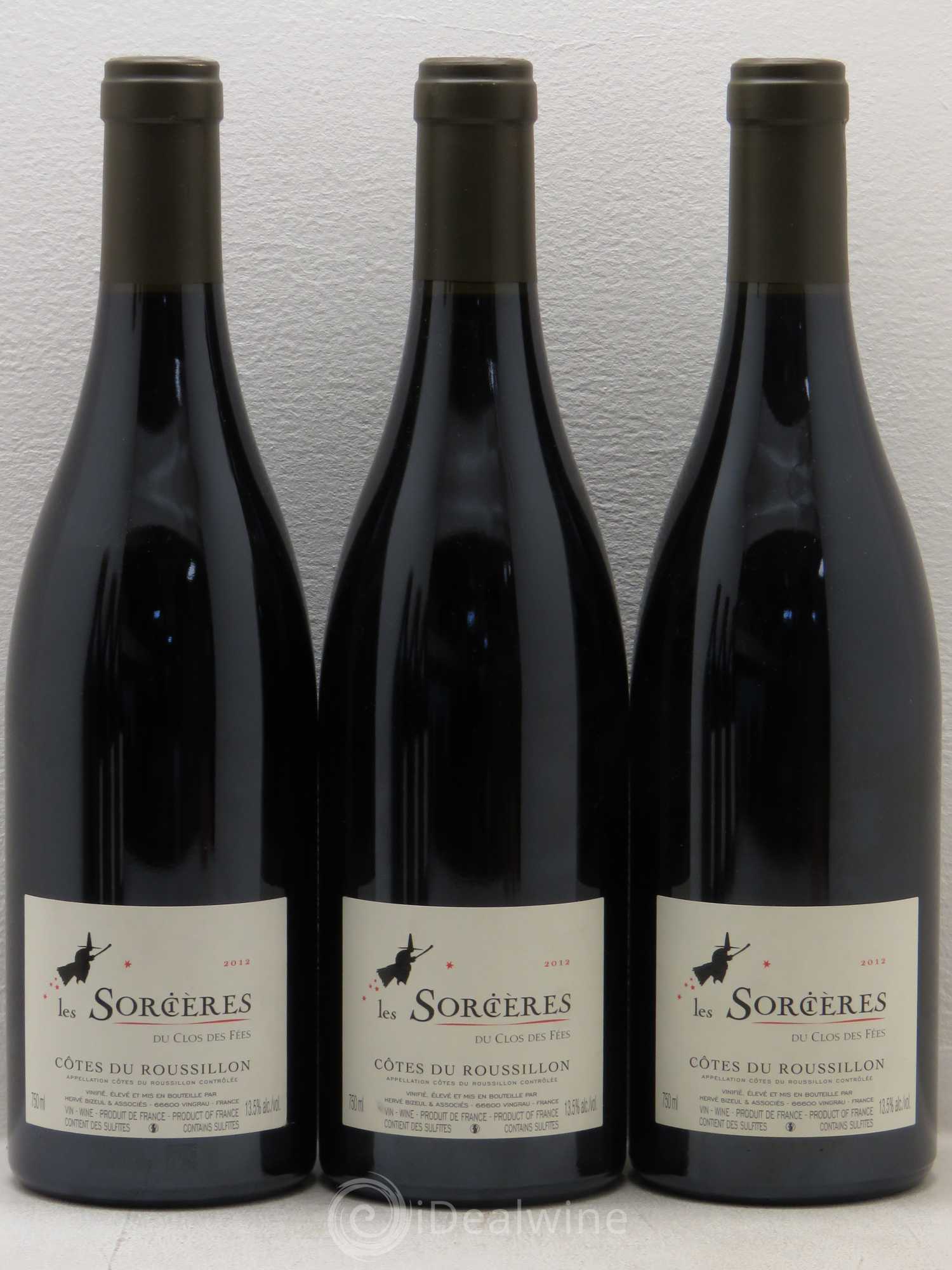 Côtes du Roussillon Clos des Fées Les Sorcières Hervé Bizeul 2012 - Lot de 6 bouteilles - 1