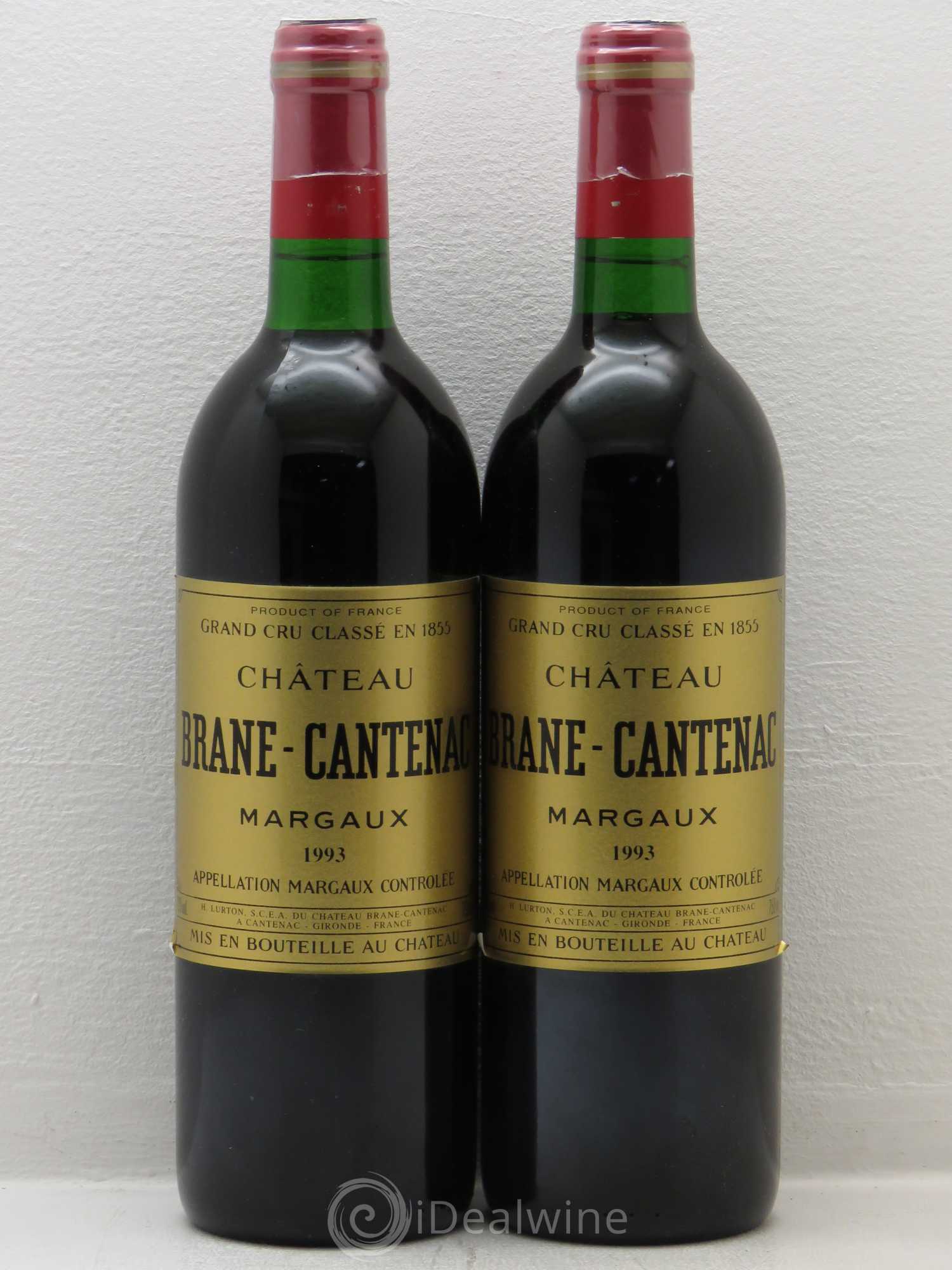 Château Brane Cantenac 2ème Grand Cru Classé 1993 - Lot de 2 bouteilles - 0