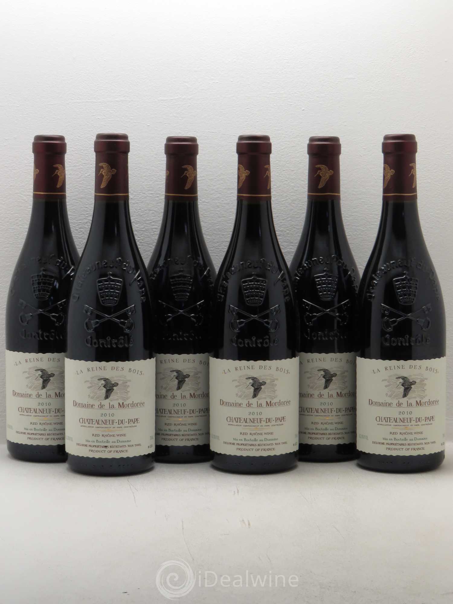 Châteauneuf-du-Pape Domaine de La Mordorée (Domaine de) La Reine des Bois 2010 - Lotto di 6 bottiglie - 0