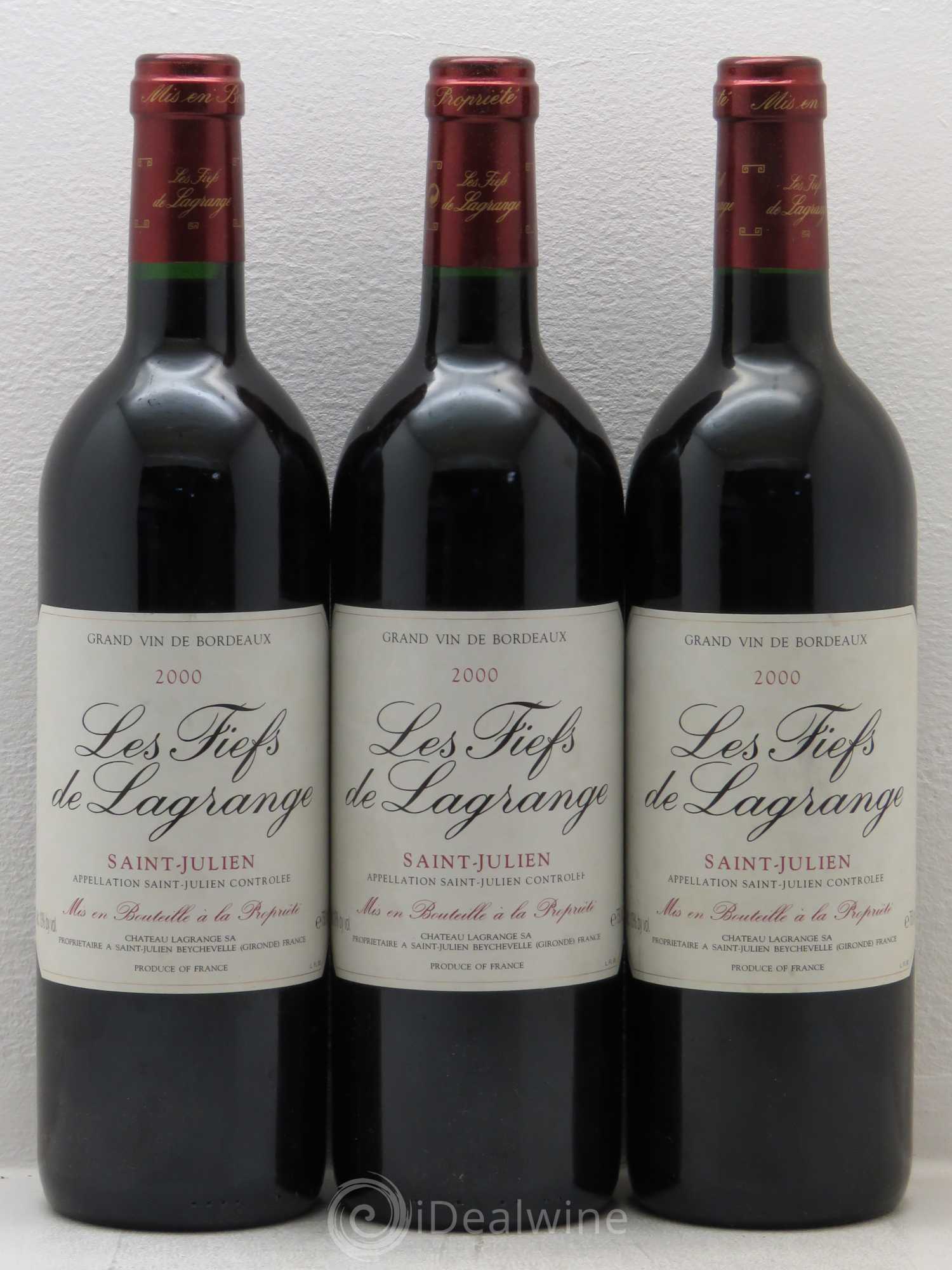 Les Fiefs de Lagrange Second Vin (sans prix de réserve) 2000 - Lot de 6 bouteilles - 2