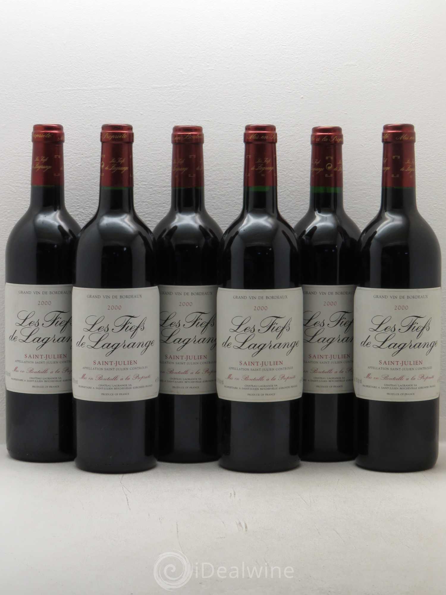 Les Fiefs de Lagrange Second Vin (sans prix de réserve) 2000 - Lot de 6 bouteilles - 0