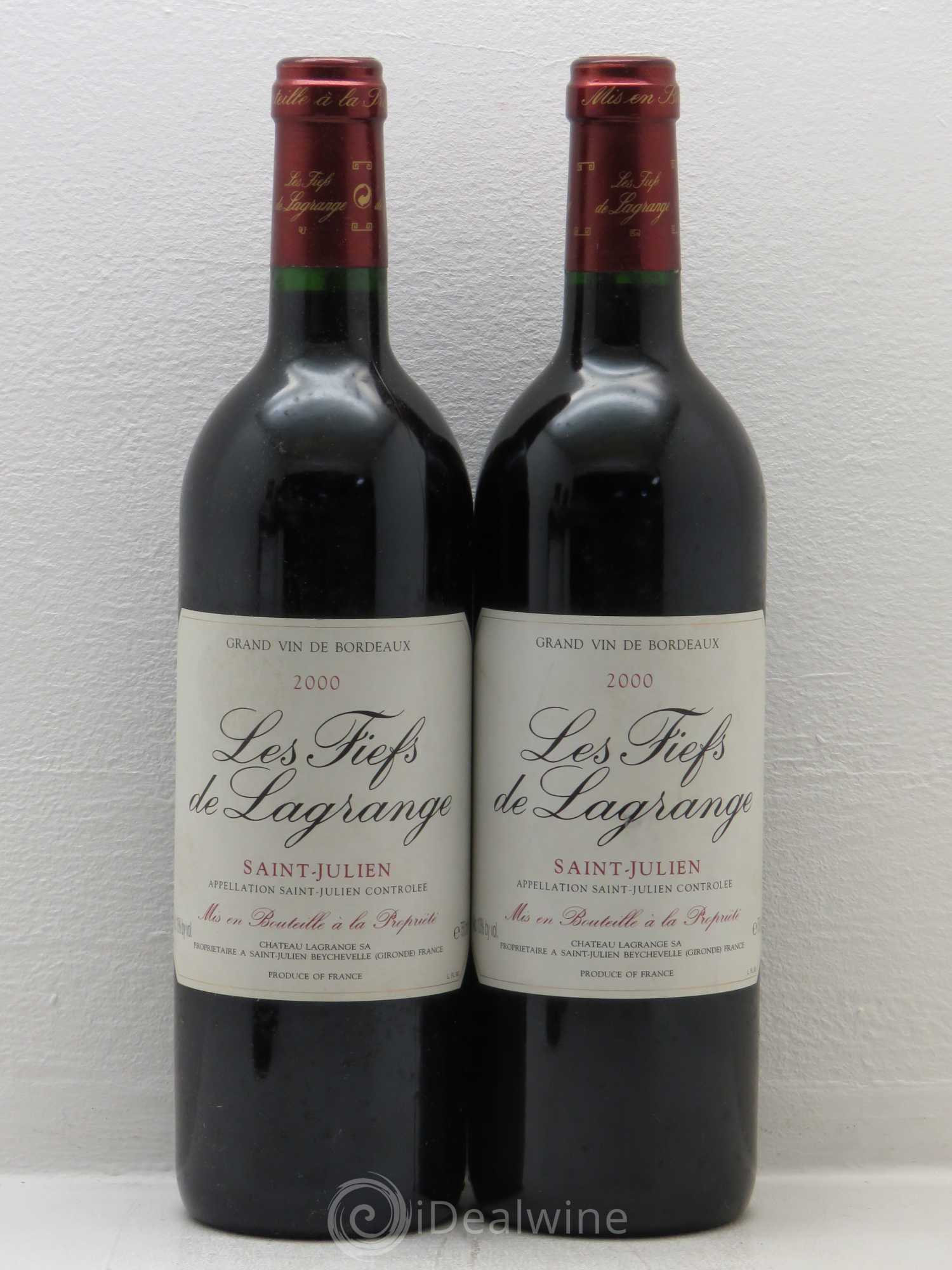 Les Fiefs de Lagrange Second Vin 2000 - Lot de 4 bouteilles - 1